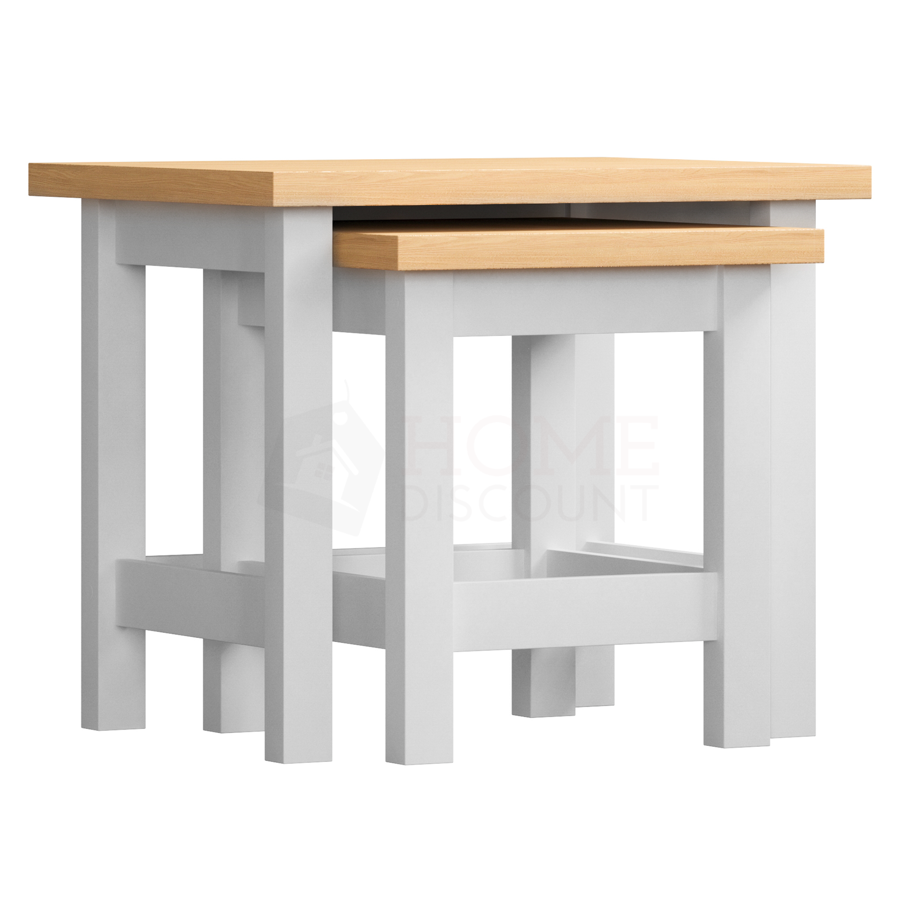 Arlington Nest of 2 Tables Side End Modern Square Table Set Living Room Display - Picture 15 of 15