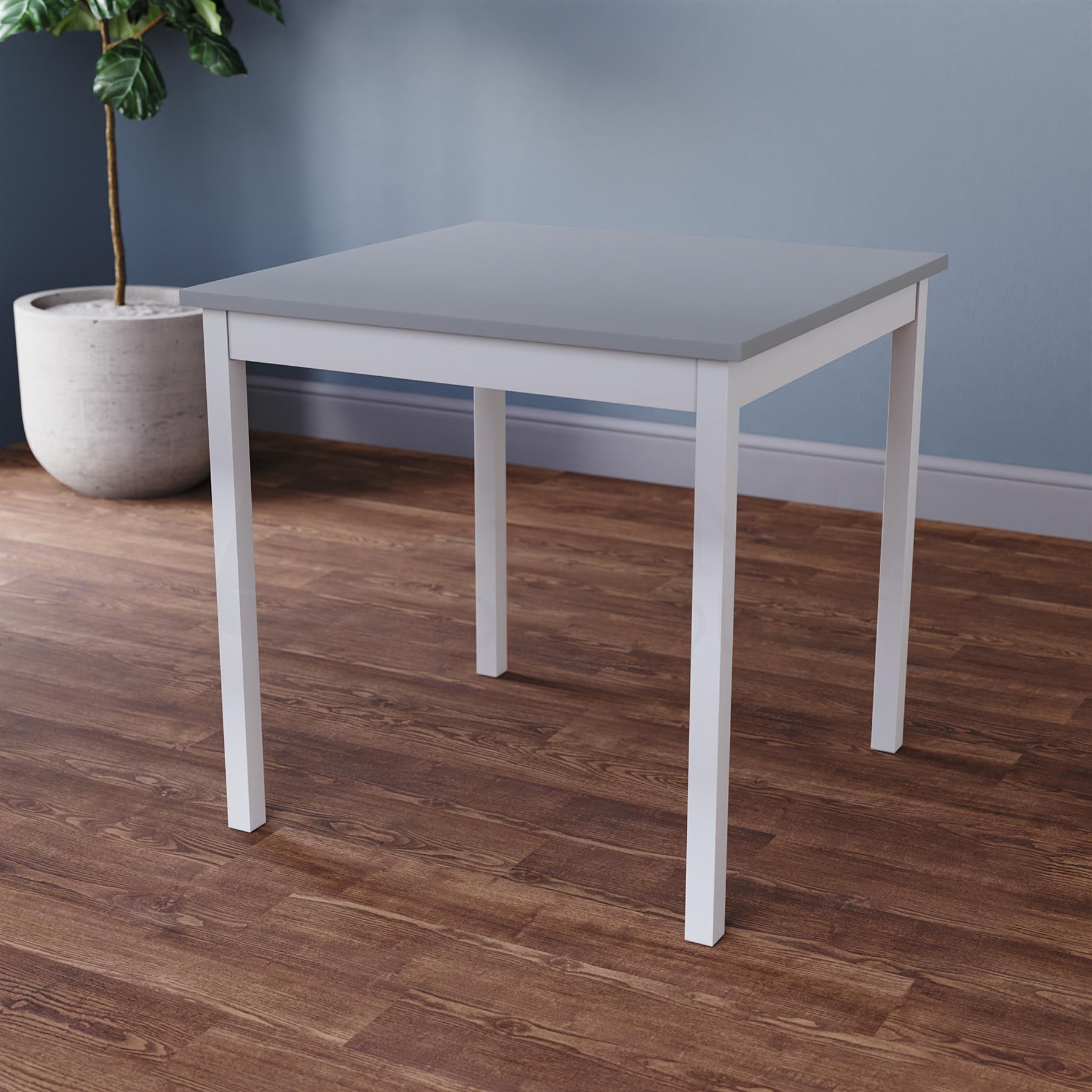 Solid Wood Dining Table and 2 4 Chairs Set Home Kitchen Furniture 3 Colours - Picture 55 of 73