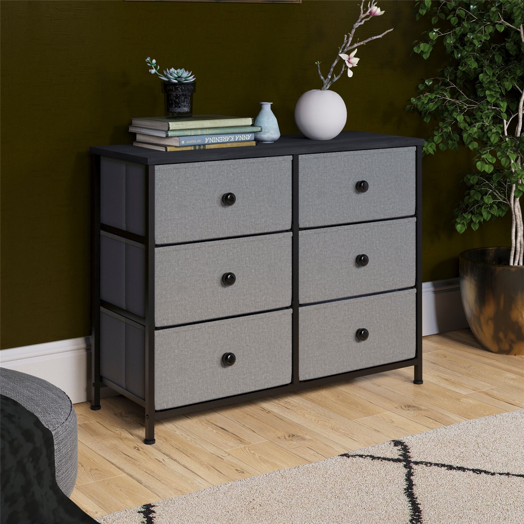 Vida Designs Stoff Kommode Aufbewahrungsschrank Schlafzimmer Flur 'UKFR' - Bild 103 von 193
