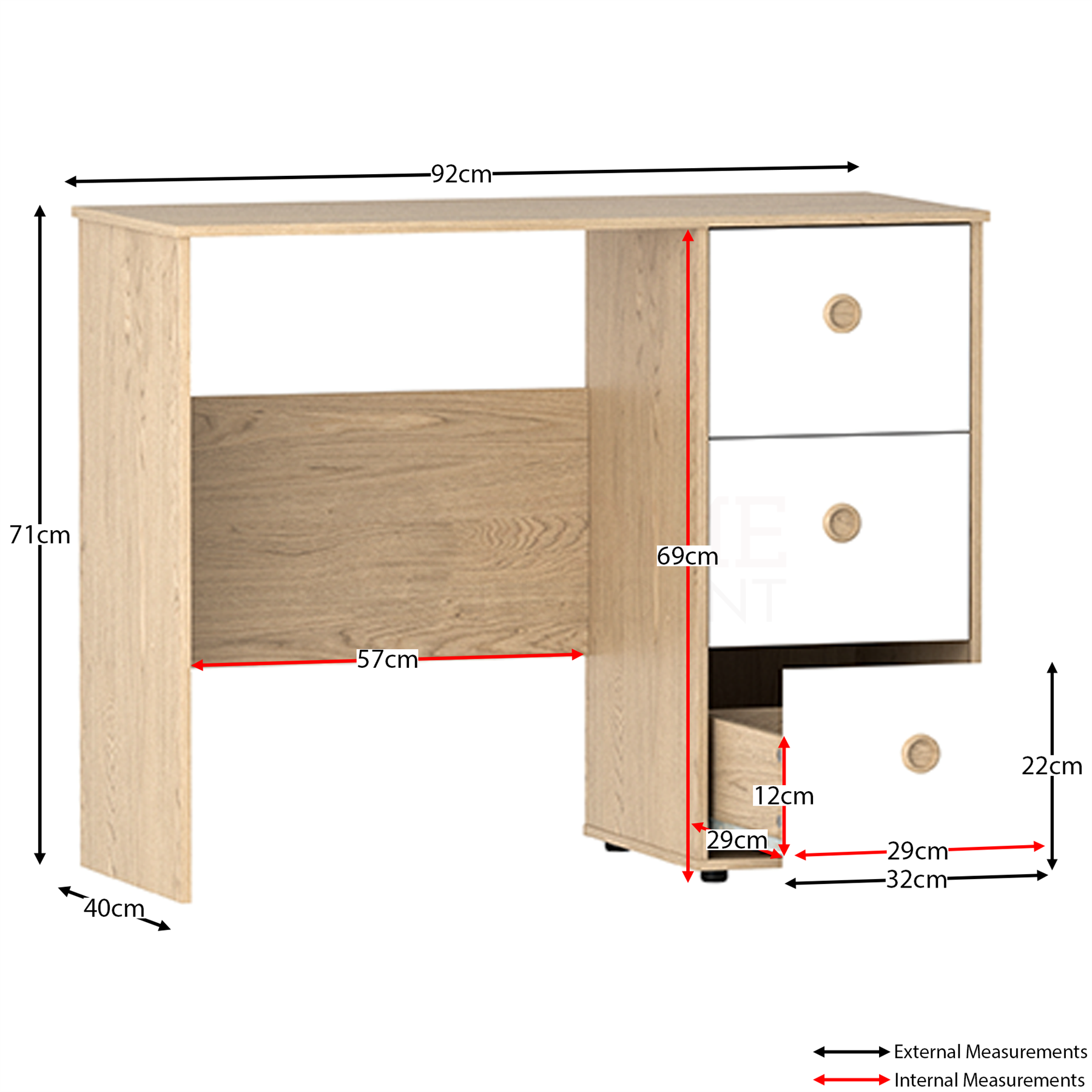 Bedroom Furniture Set Chest of Drawers Wardrobe Bedside Cabinet Table Desk - Picture 8 of 31