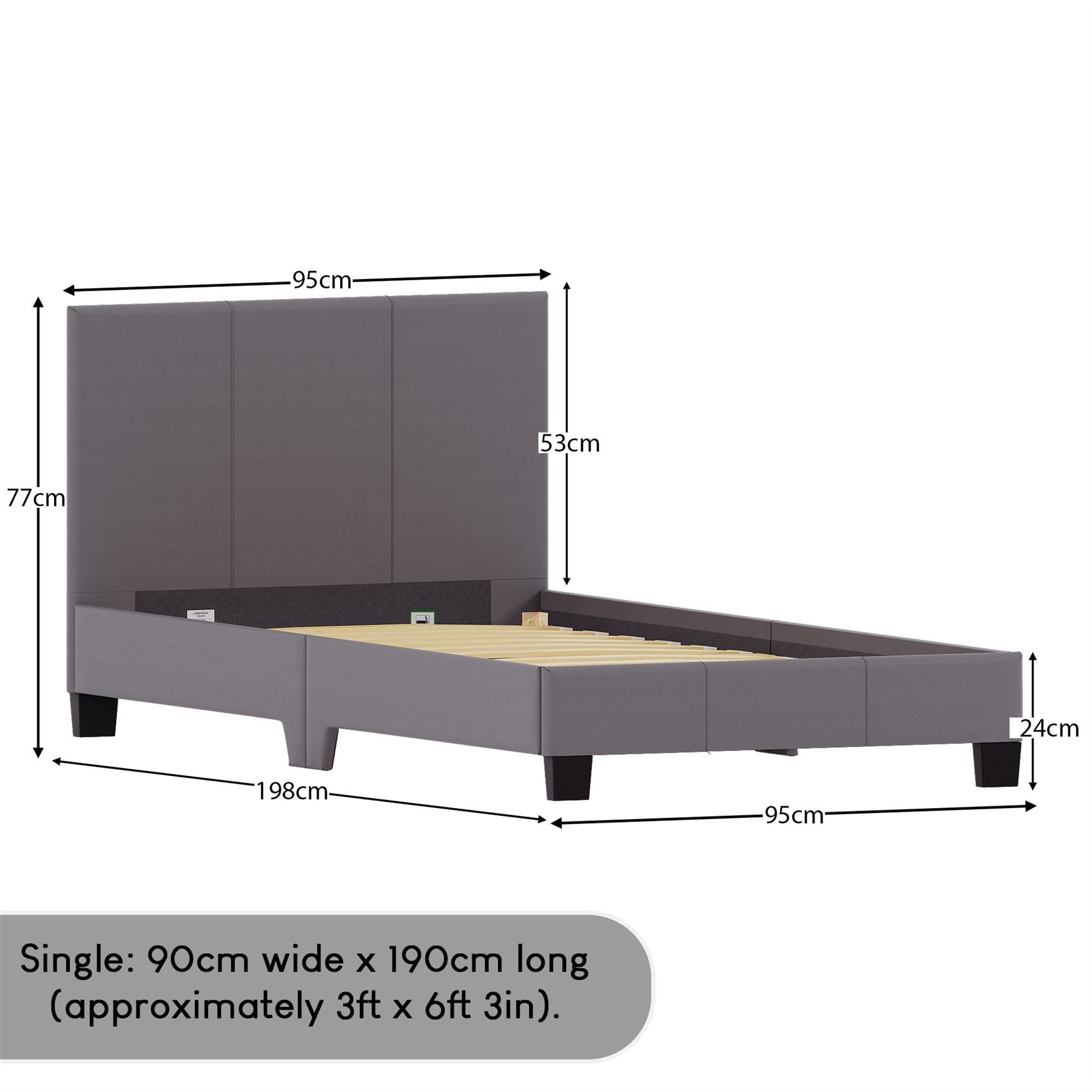 Bed Faux Leather Small Double King Size 3FT 4Ft 5Ft Ottoman Storage UKFR - Picture 30 of 75