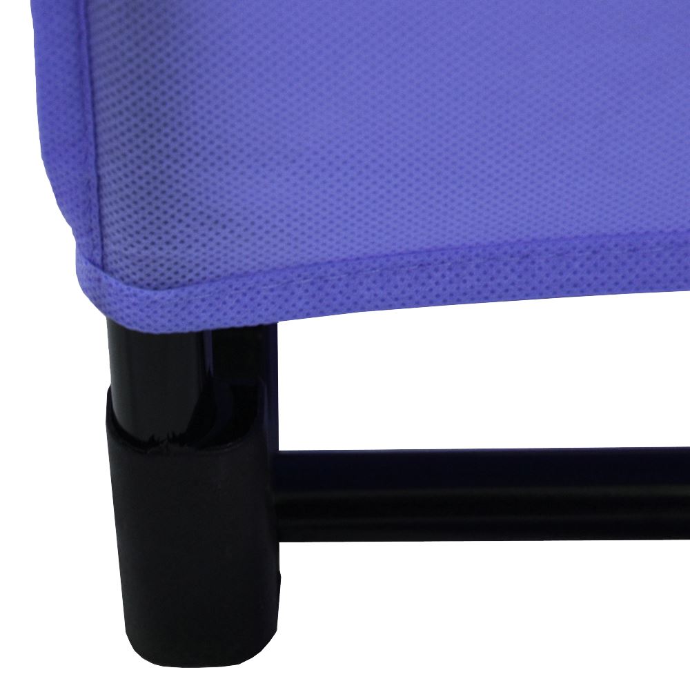 Double Wardrobes Coloured Canvas Style Metal Frame Rail Bedroom