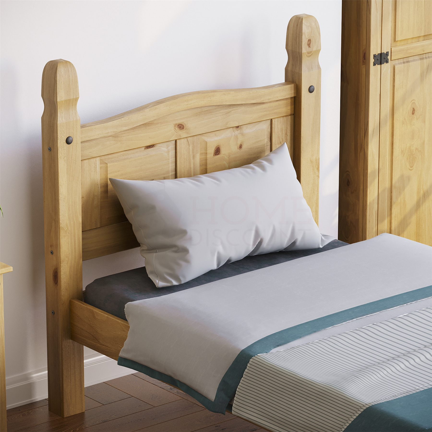 Corona Chest of Drawers Wardrobe Bed Mexican Solid Waxed Pine Bedroom Furniture - Picture 47 of 129