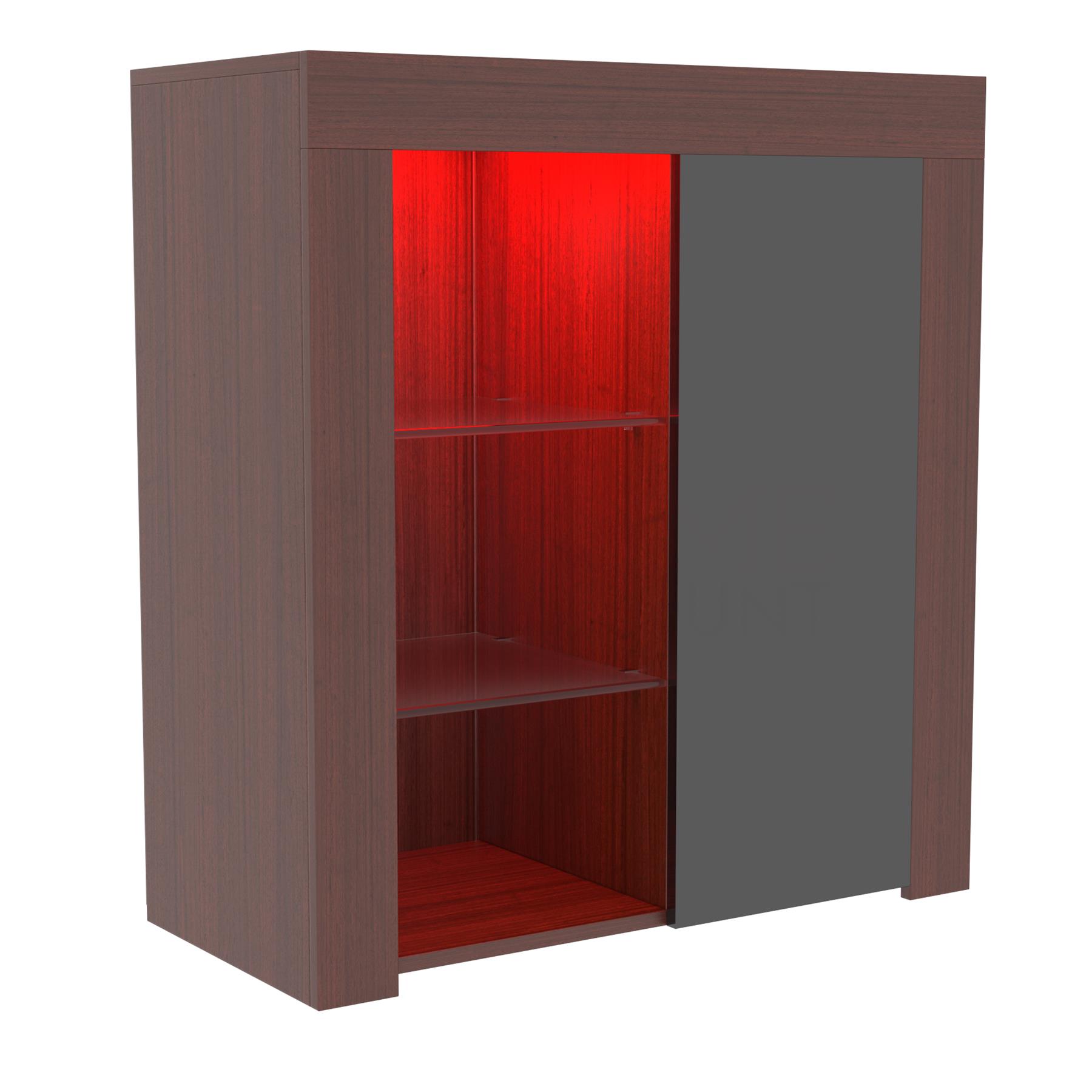 LED Sideboard High Gloss Modern Buffet Cupboard Display TV Unit