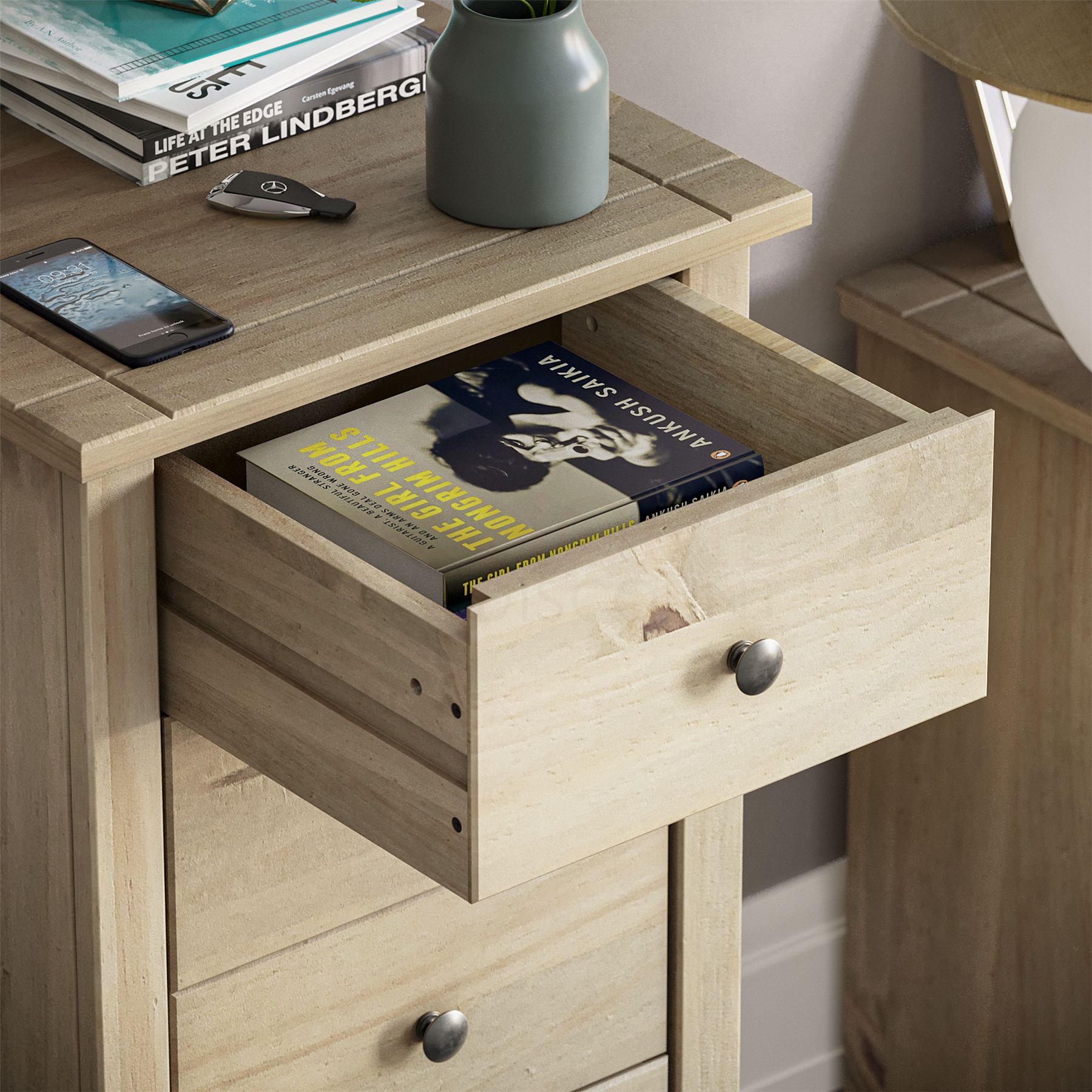 Solid Pine Bedroom Furniture Living Room Bedside Chest Drawer Coffee Table - Picture 73 of 80