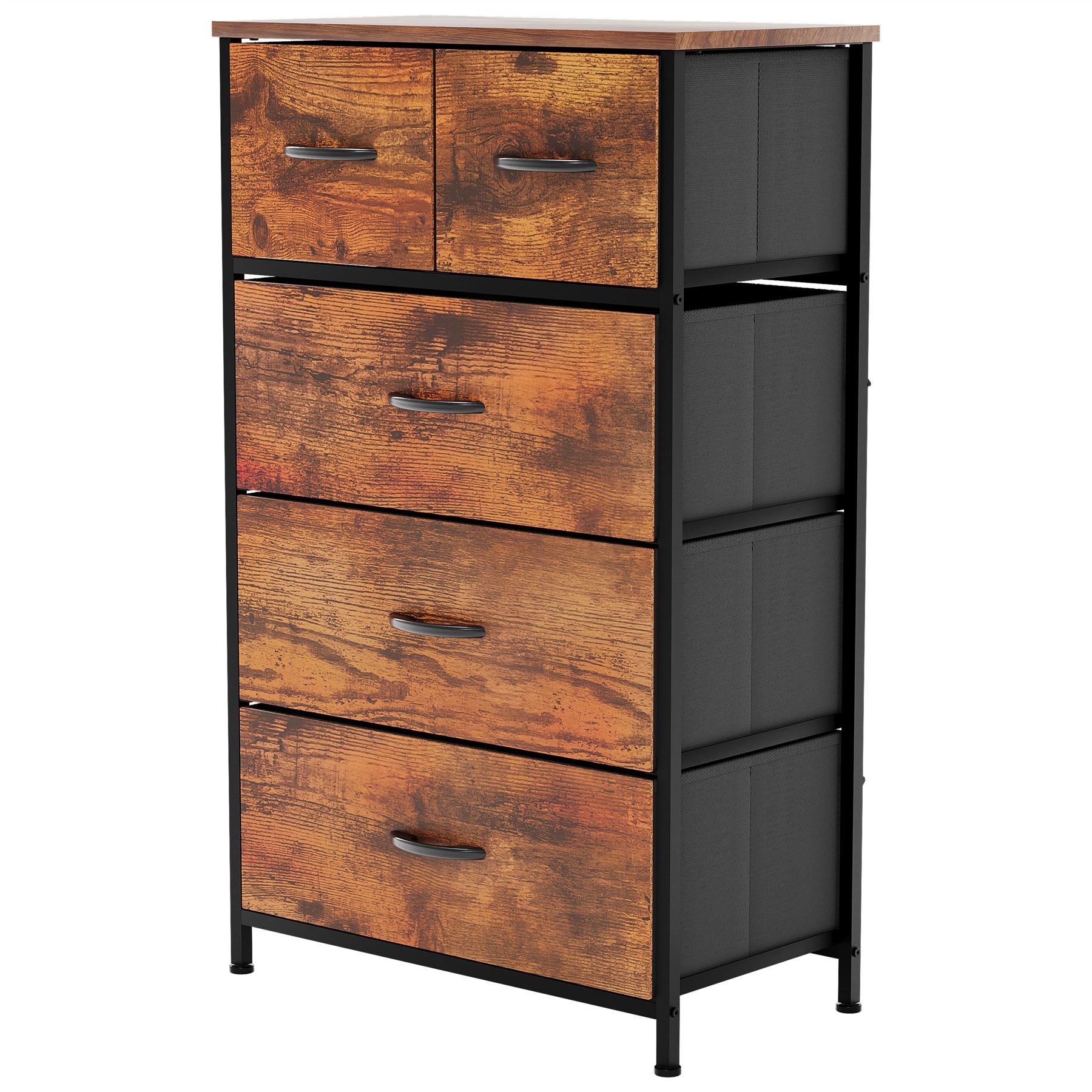 Vida Designs Modern Chest of Drawers 5 Drawer Fabric 'UKFR' Storage Bedroom - Picture 18 of 26