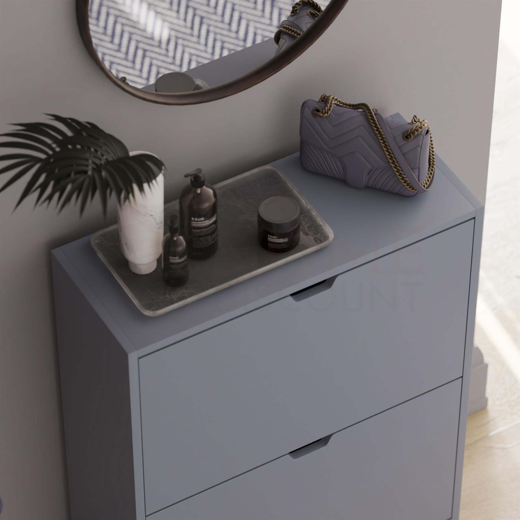 Shoe Rack Shoes Storage Cabinet Wooden Cupboard 2 3 Drawer Organiser 100% FSC - Picture 18 of 61