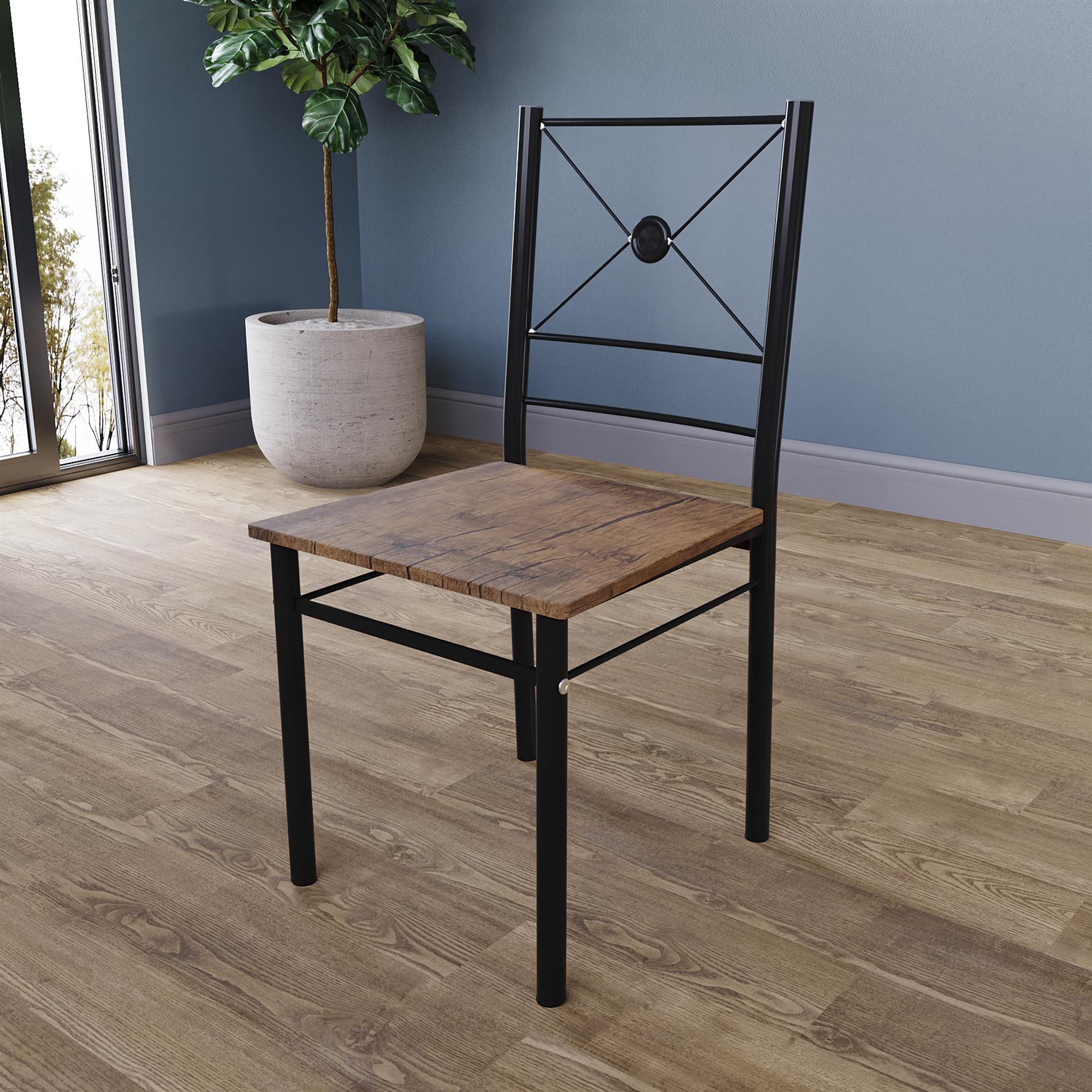 Wooden Dining Table & Chair Set 2 / 4 Seater Bench Chair Kitchen Room Furniture - Picture 62 of 82