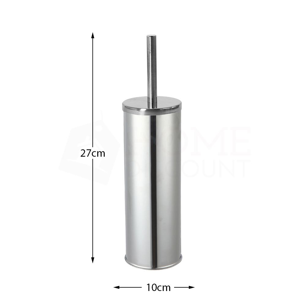 Toilet Brush Holder Set Household Clean Supplies Standing Stainless Steel