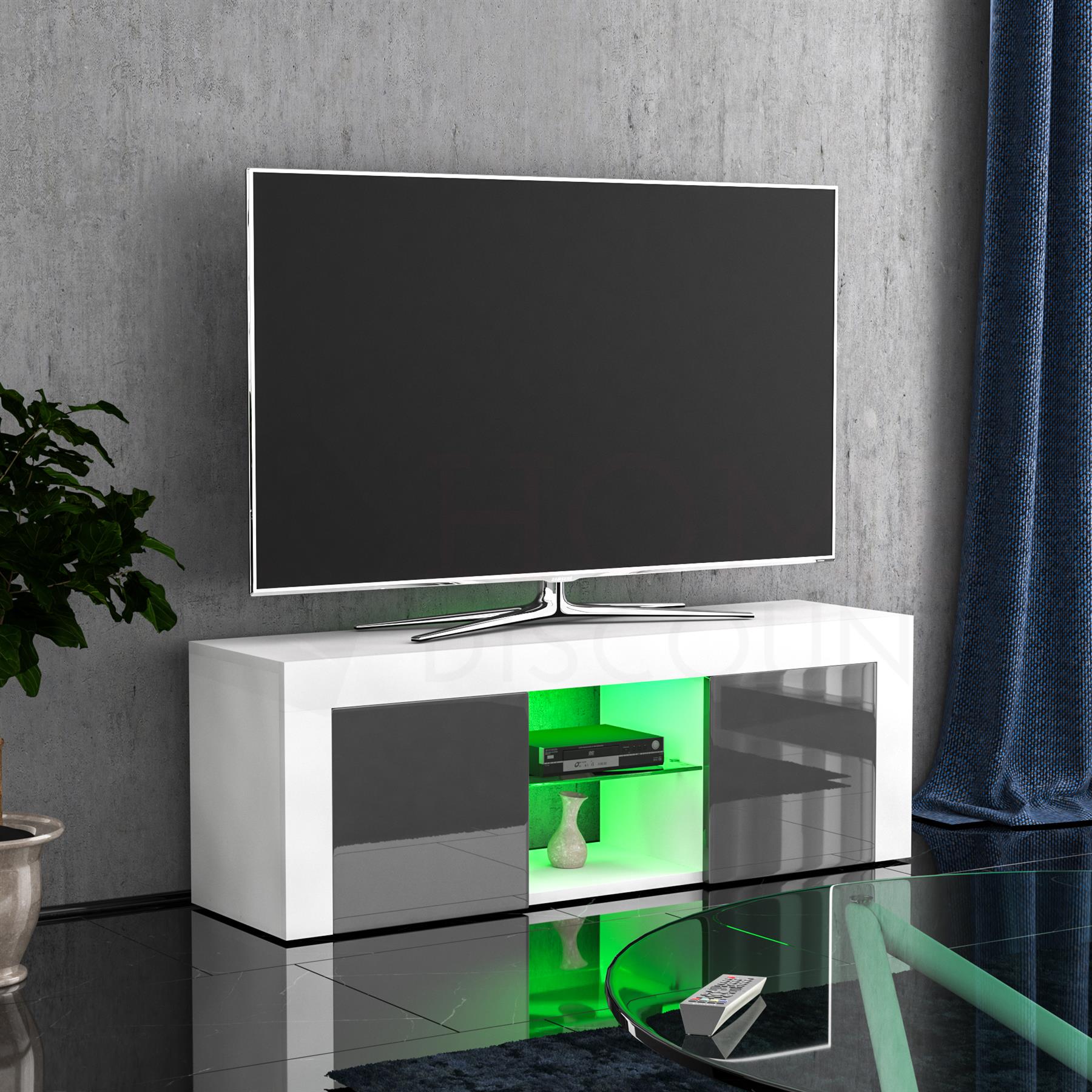 Unidad de gabinete de Soporte de TV LED Eclipse 2 Puertas Mdf Mate