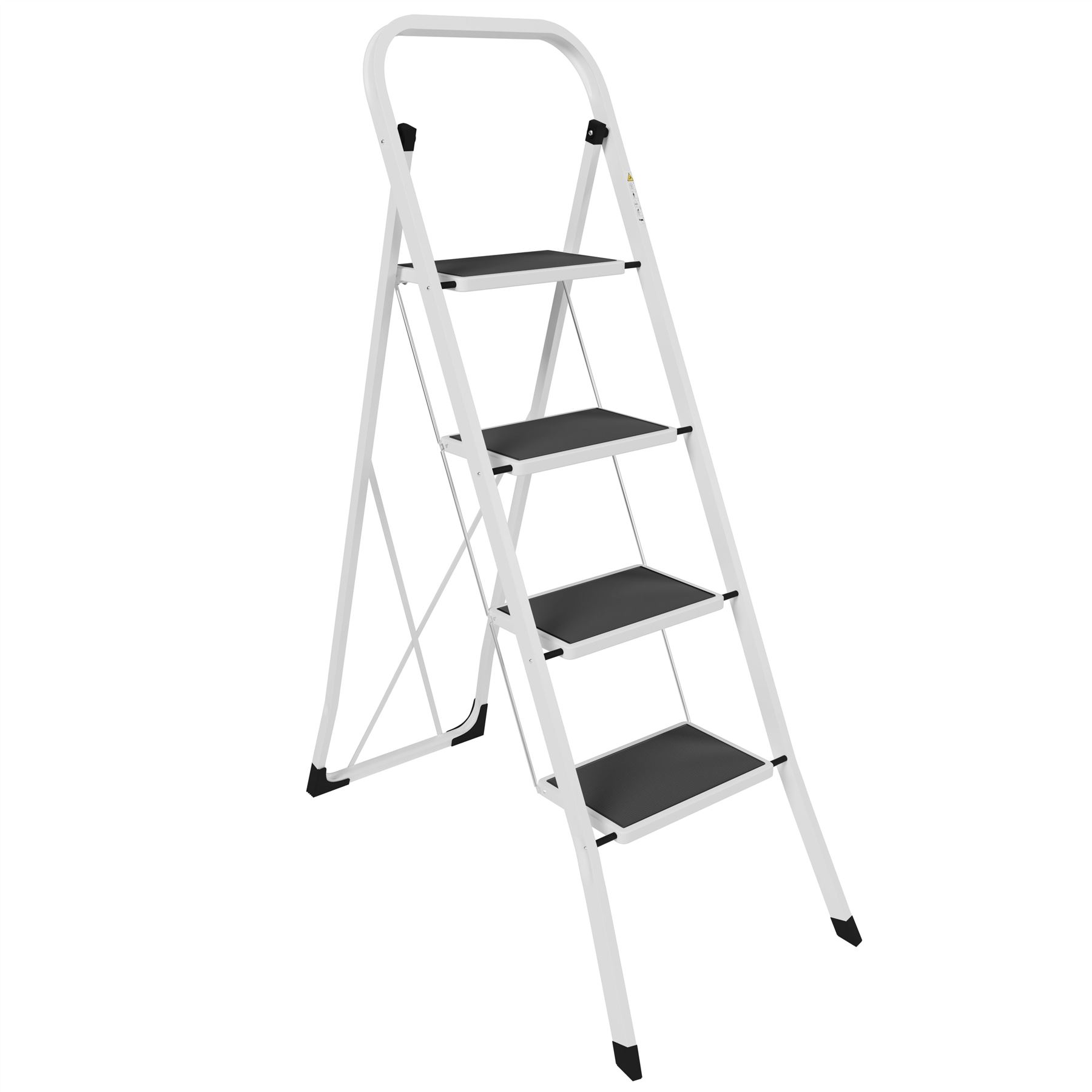 2 3 4 Step Ladder Folding Portable Compact Heavy Duty Iron Anti-Slip Mat Stool - Picture 48 of 69