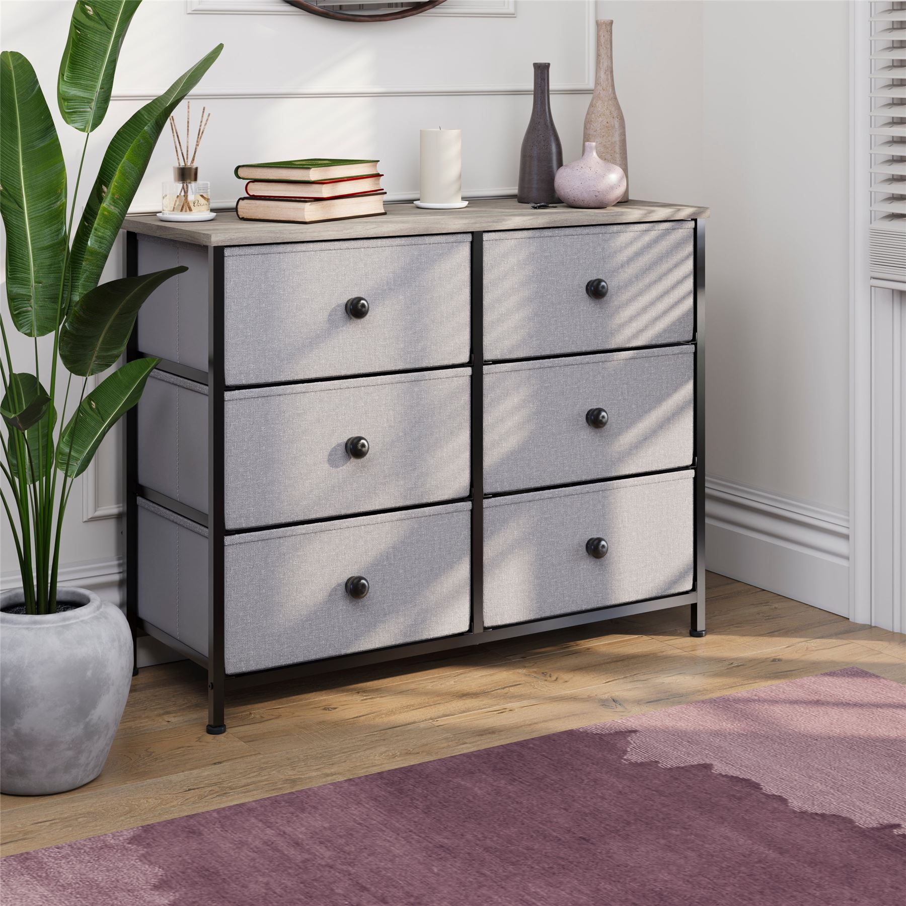 Vida Designs Stoff Kommode Aufbewahrungsschrank Schlafzimmer Flur 'UKFR' - Bild 92 von 193