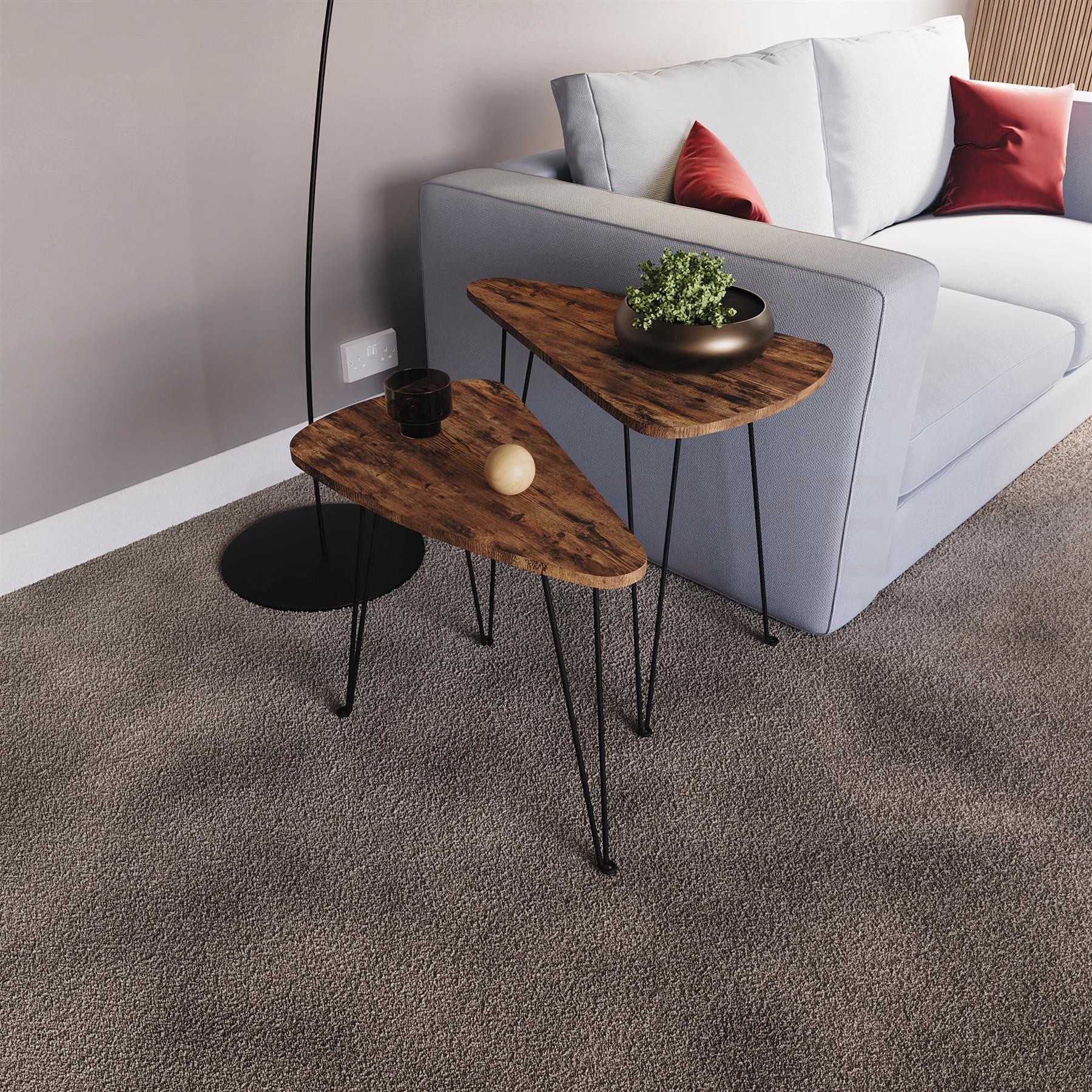 Set of 2 3 Coffee Nesting Table Set Sofa Side End Table Industrial Living Room - Picture 38 of 107
