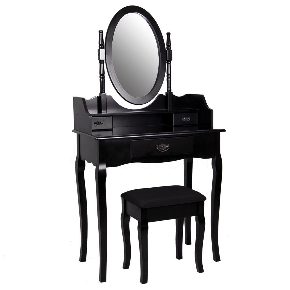 Espejo De Tocador Cajón Taburete nishano Dormitorio Maquillaje