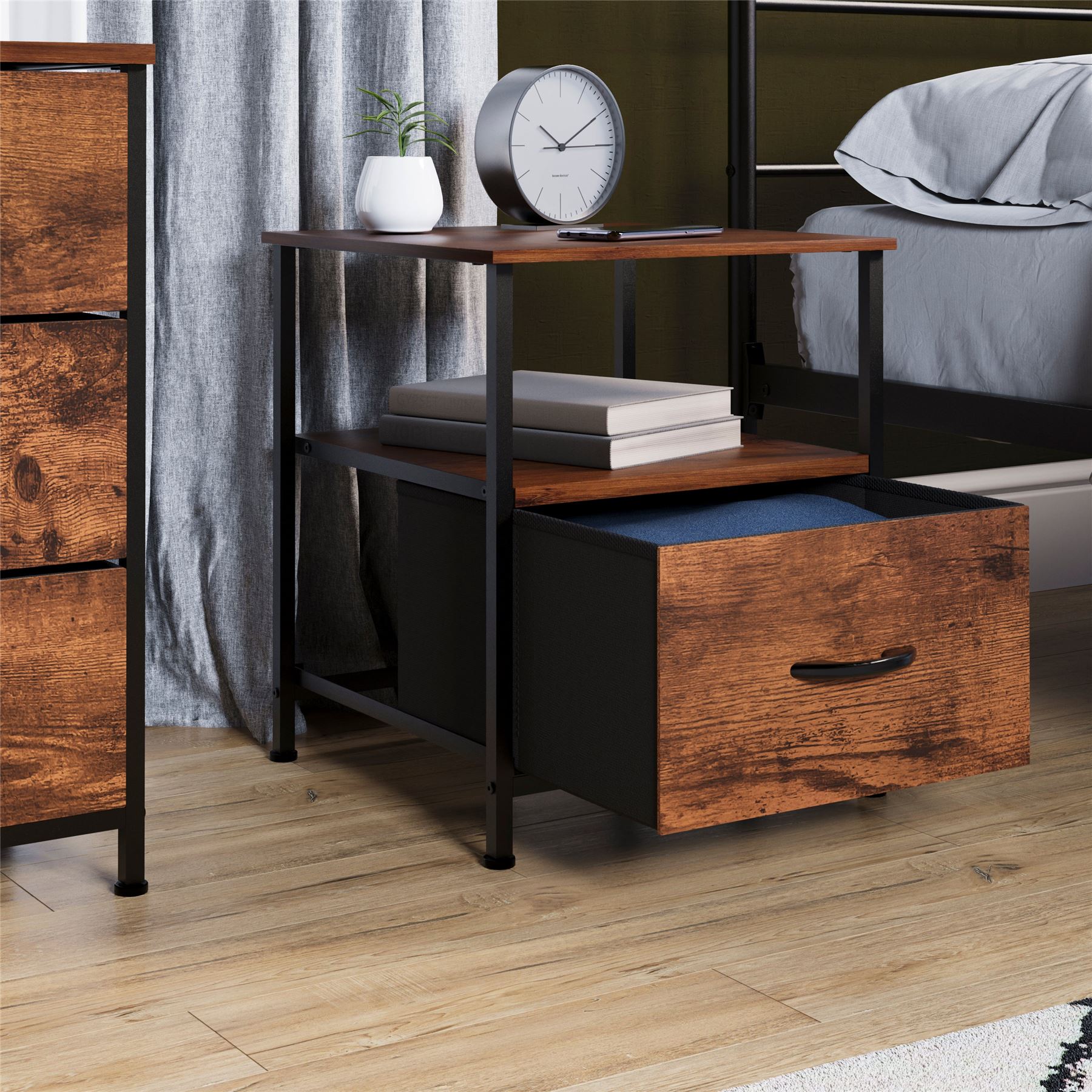 Moderne Stoff Kommode Aufbewahrung Organizer Schlafzimmer Möbel "UKFR" - Bild 9 von 65