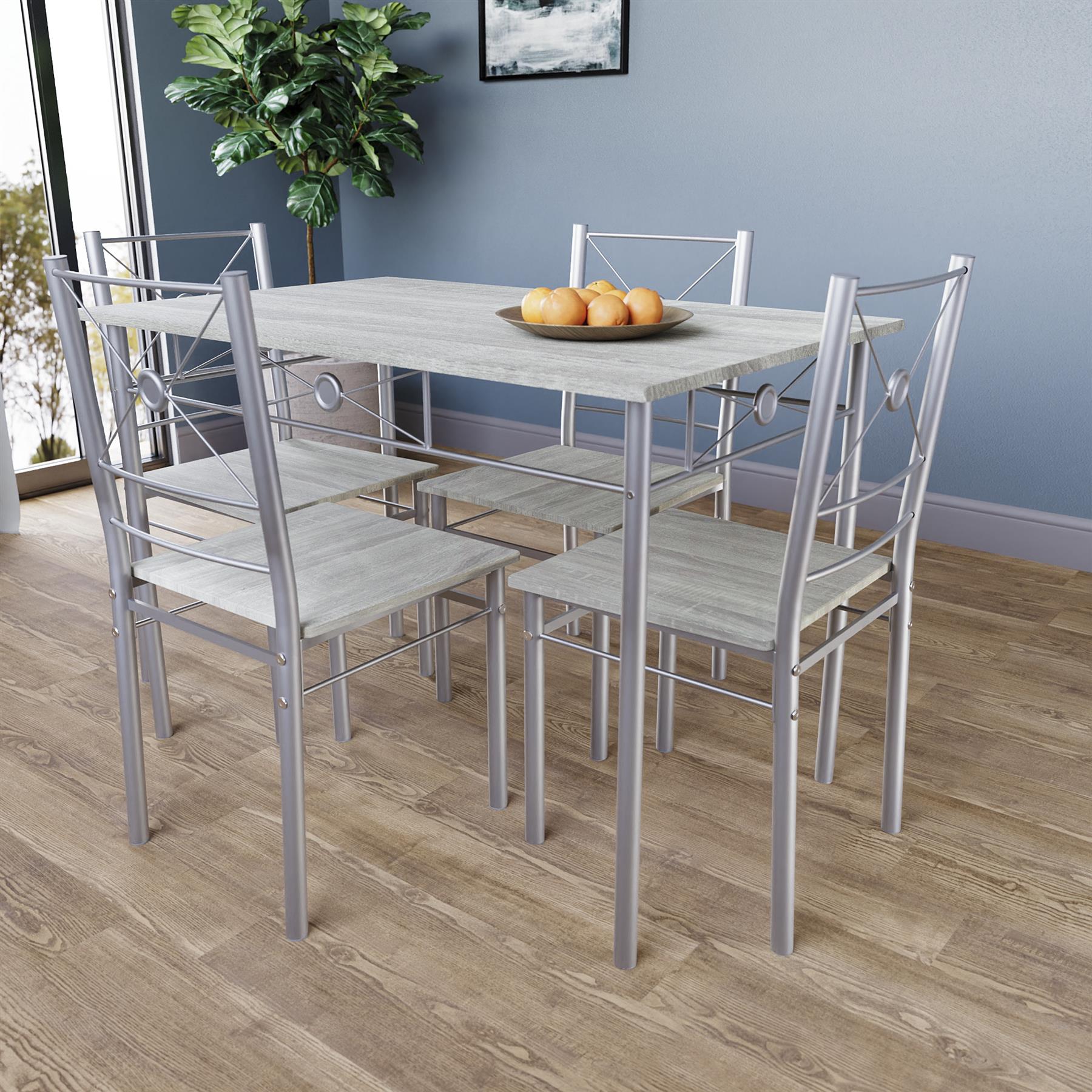 Wooden Dining Table & Chair Set 2 / 4 Seater Bench Chair Kitchen Room Furniture - Picture 74 of 82