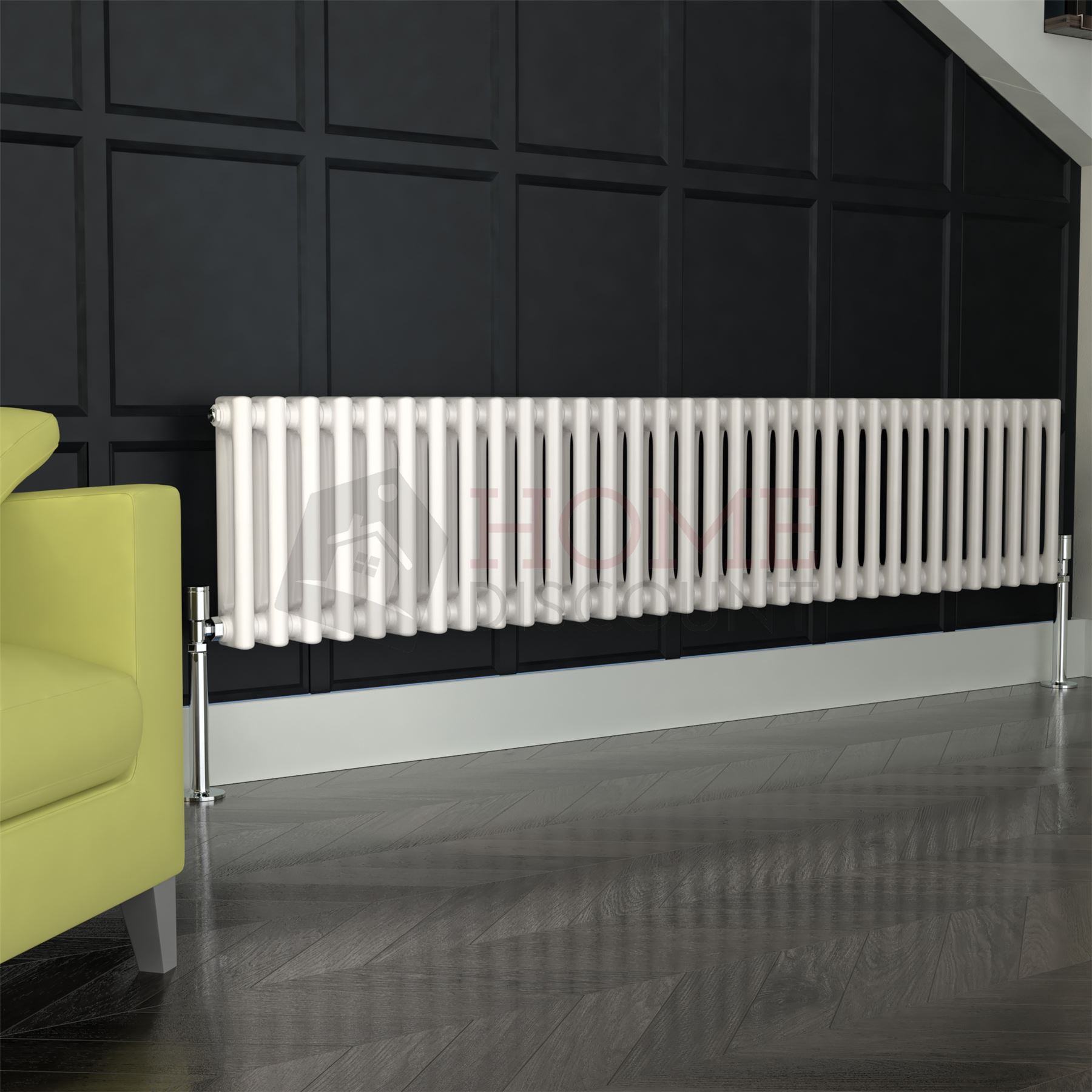 Designer Heizkorper Badezimmer Heizkorper 2 Saule Runde 300 X 1485 Mm Weiss Ebay