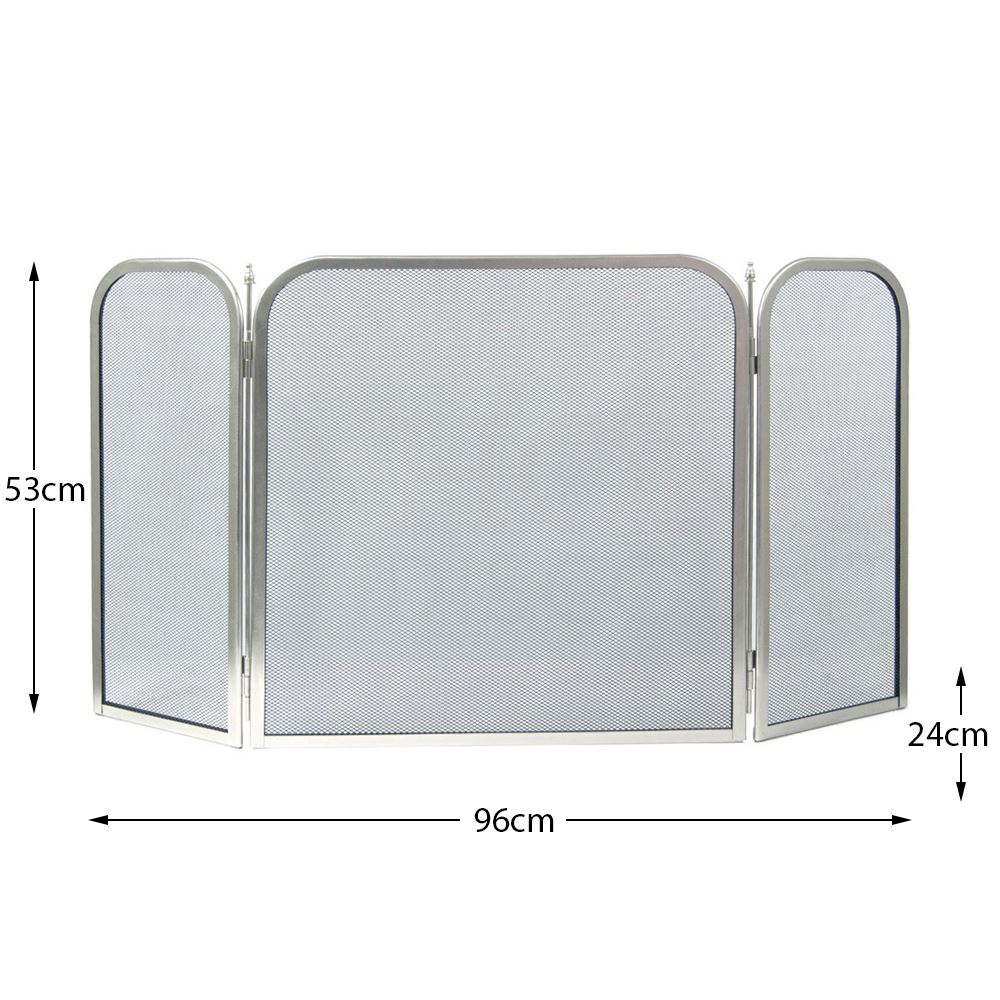 Fire Guard Freestanding Panel Spark Fireplace Screen Protector Safety