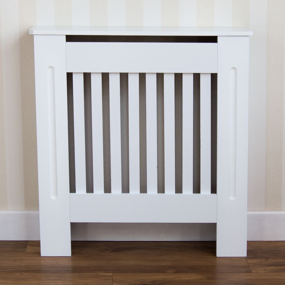 Chelsea Radiator Covers Wooden Grill Slatted MDF Furniture White Sizes