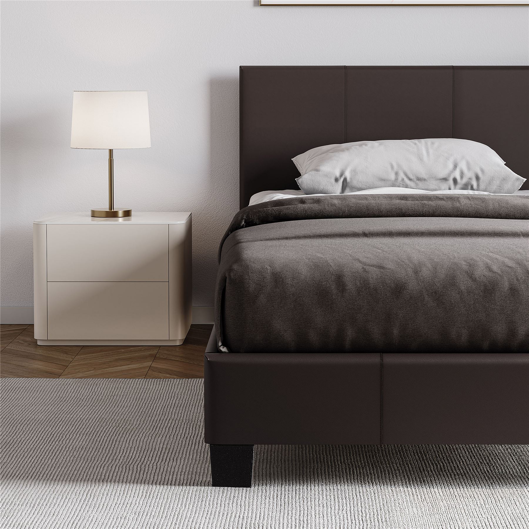 Ottoman Storage Bed Gas Lift Double King Size Leather Bed Slatted Base Headboard - Picture 85 of 137