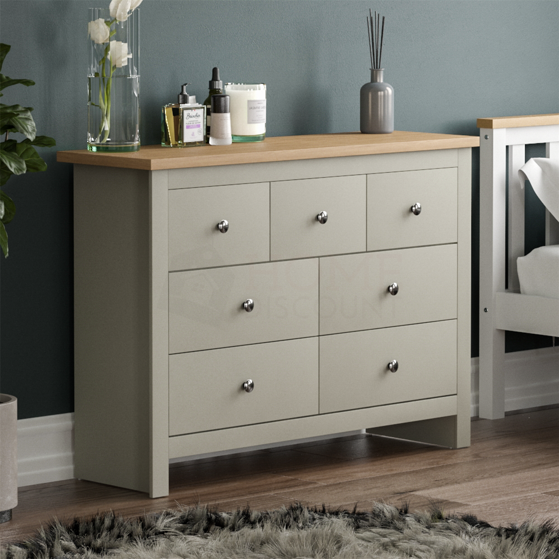 Arlington Chest of Drawers Table Bookcase Sideboard Bedroom Living Room MDF Grey - Picture 158 of 210