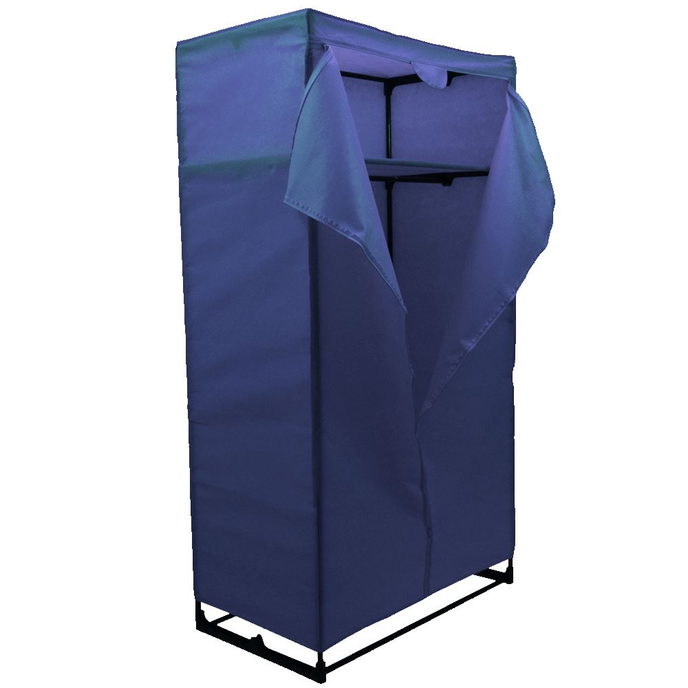 Clothes Cupboard | double wardrobe coloured canvas rail bedroom storage clothes Clothes Cupboard | double wardrobe coloured canvas rail bedroom storage clothes