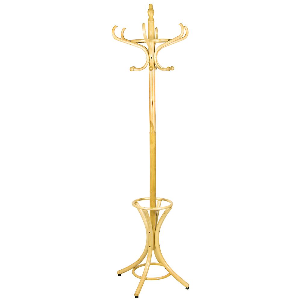 Coat Stand Bentwood 4 Leg Floor Standing Hat Rack Prestige Pine By Home