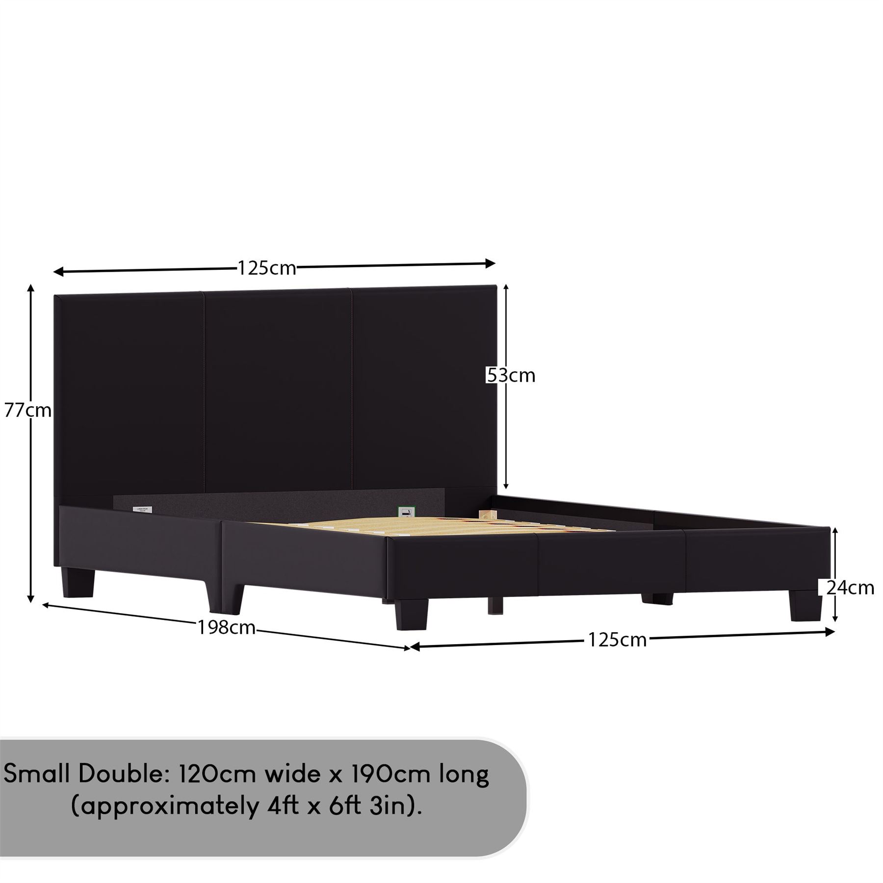Ottoman Storage Bed Gas Lift Double King Size Leather Bed Slatted Base Headboard - Picture 106 of 137