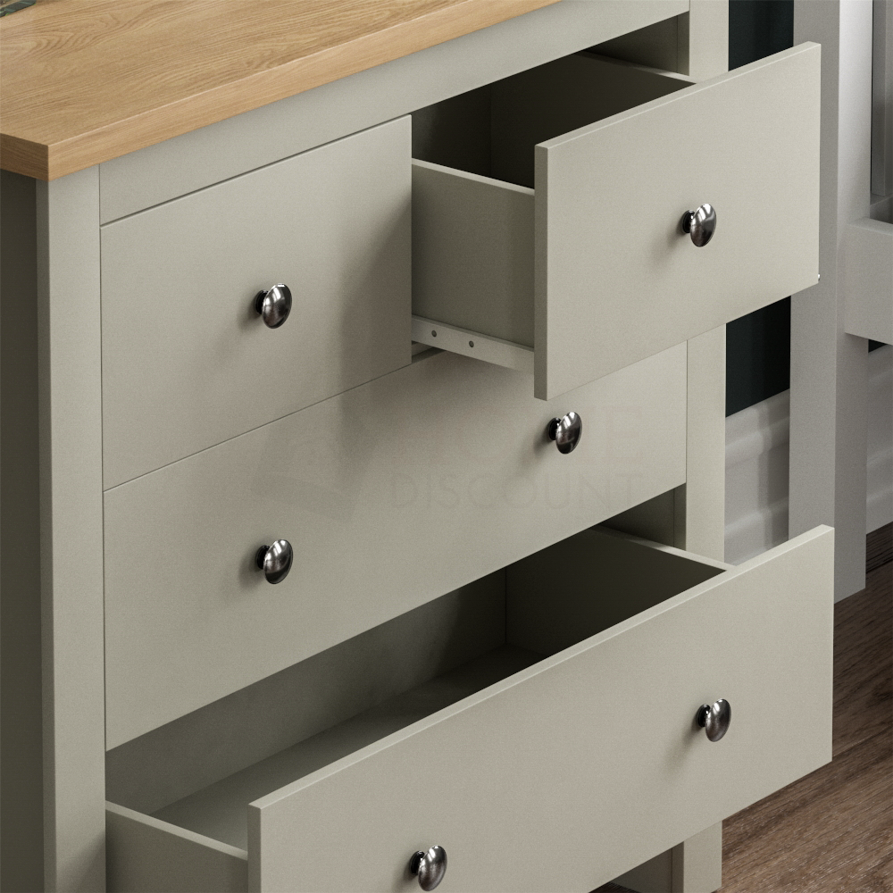 Arlington Chest of Drawers Table Bookcase Sideboard Bedroom Living Room MDF Grey - Picture 149 of 210