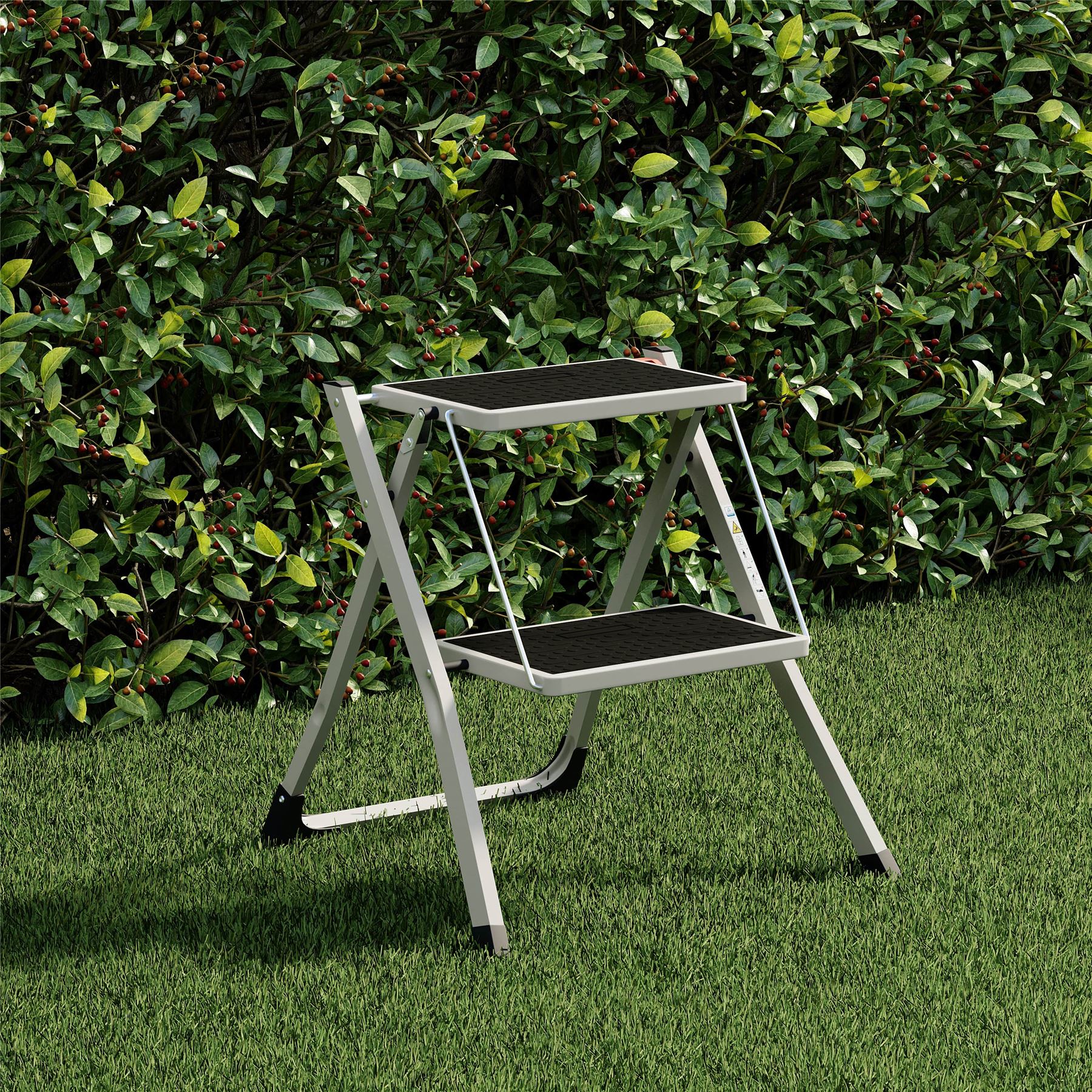 2 3 4 Step Ladder Folding Portable Compact Heavy Duty Iron Anti-Slip Mat Stool - Picture 24 of 69