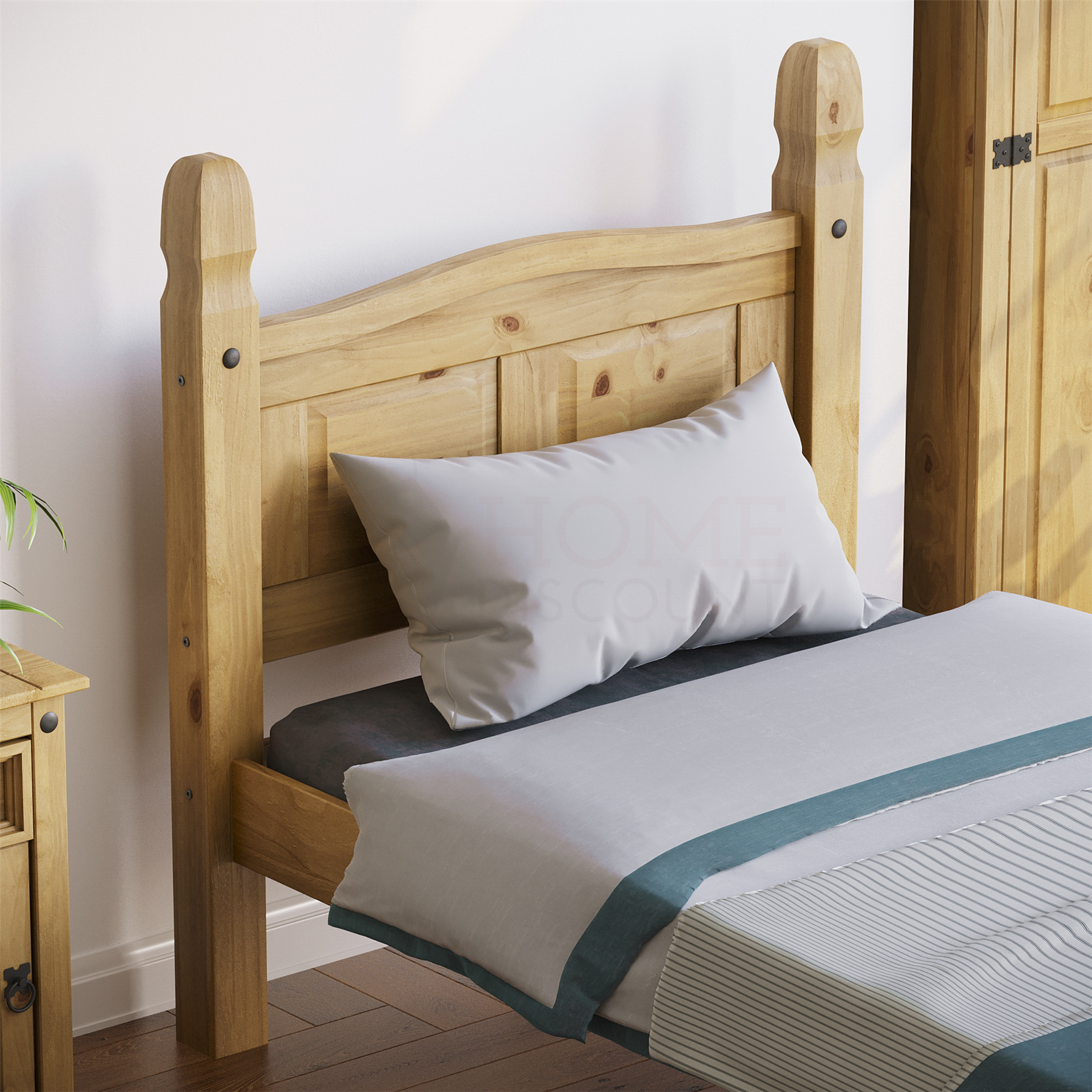 Corona Chest of Drawers Wardrobe Bed Mexican Solid Waxed Pine Bedroom Furniture - Picture 74 of 129