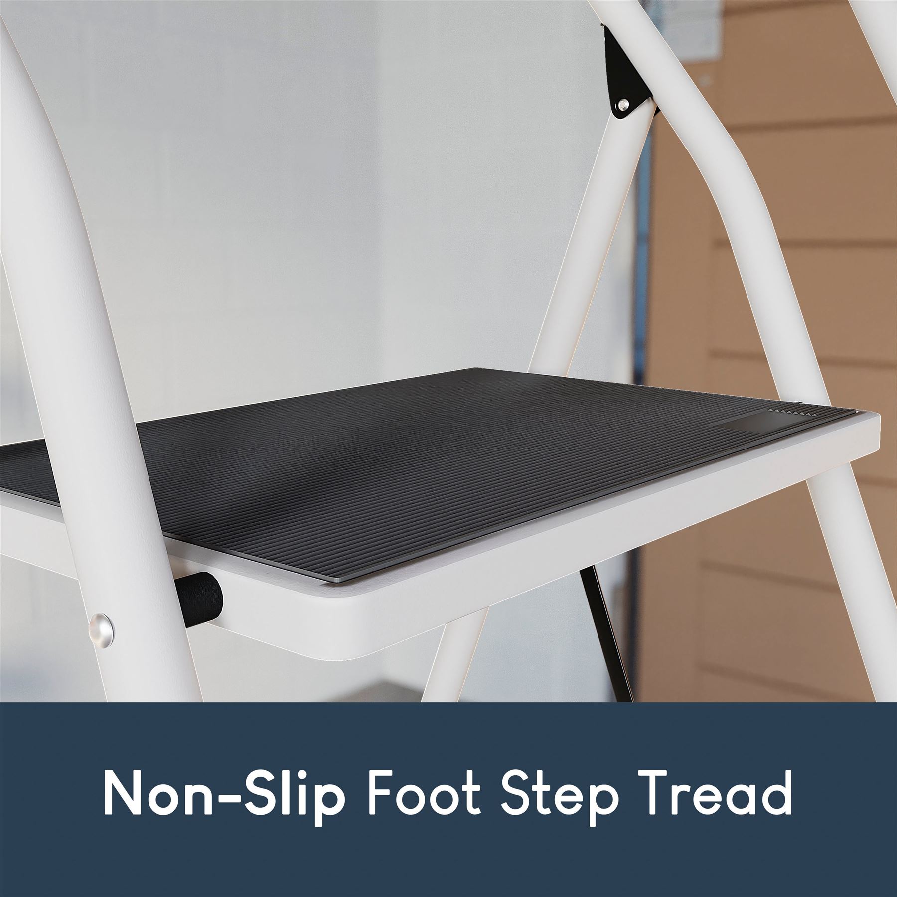 2 3 4 Step Ladder Folding Portable Compact Heavy Duty Iron Anti-Slip Mat Stool - Picture 62 of 69