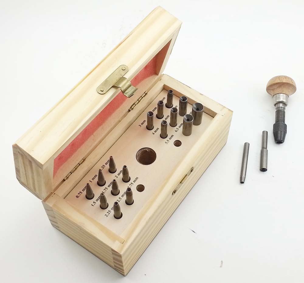 18pc BEZEL Setting Punch Set 0.75mm 7.75mm Punches Jewelers Kit