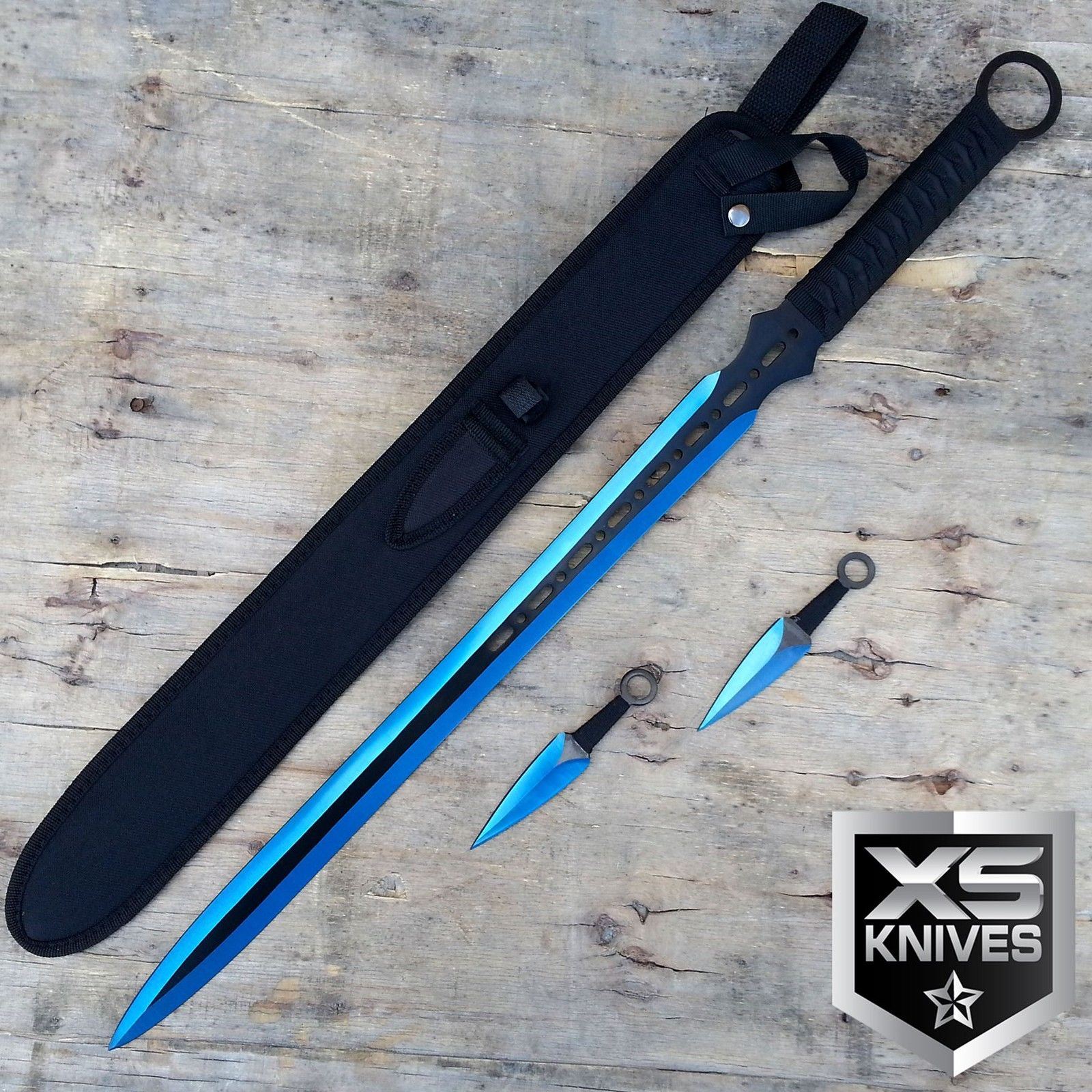 TACTICAL CSGO Blue MultiFunctional Karambit Hunting Throwing Knife eBay