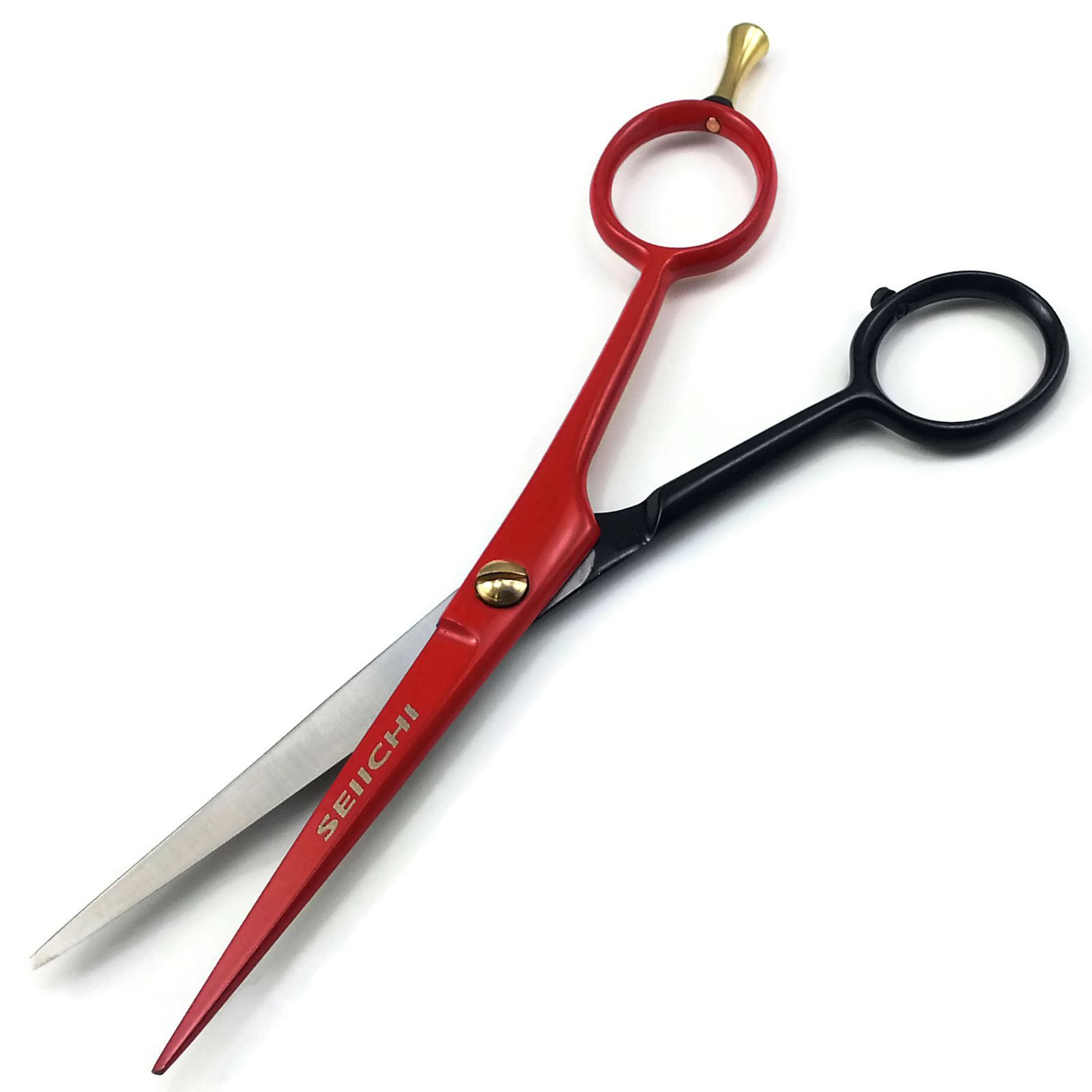 5.5" SEIICHI STAINLESS STEEL Hair Scissors RED & BLACK Barber Shears eBay