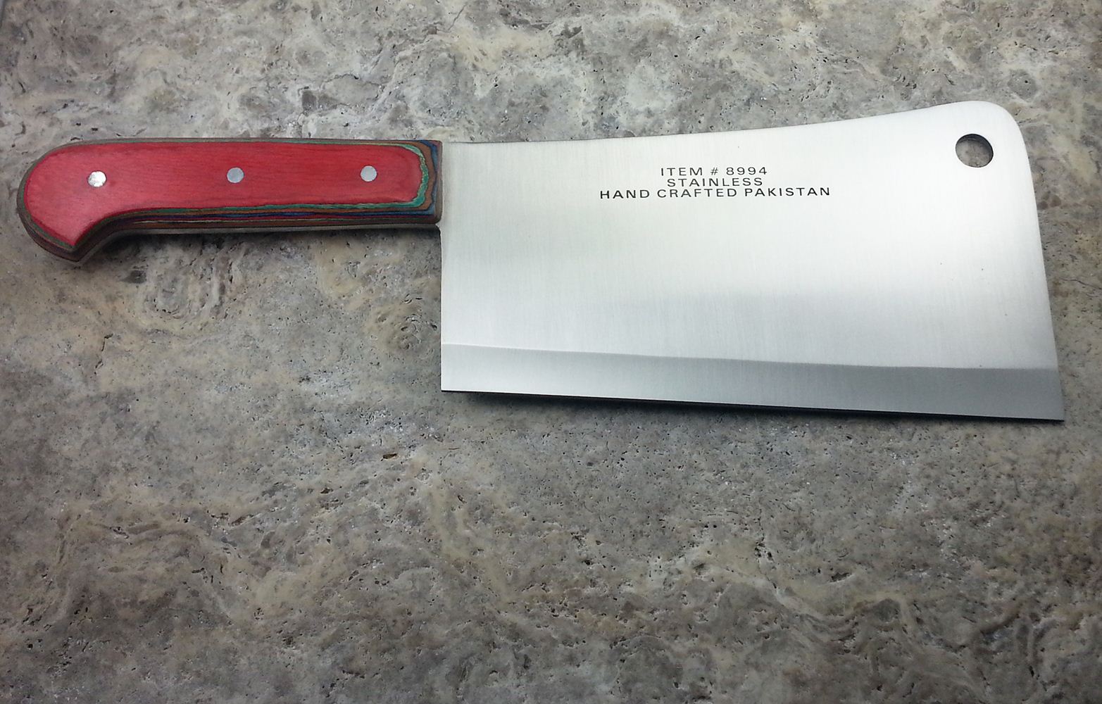 13.25" NEW HIGH QUALITY HEAVY DUTY MEAT CLEAVER PRO GRADE BUTCHER KNIFE