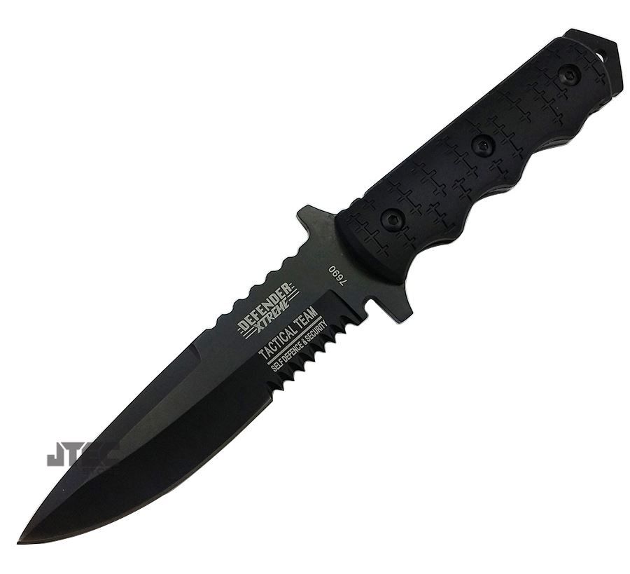 9" Navy SEALs Tactical Combat Bowie Knife w/SHEATH Military Fixed Blade