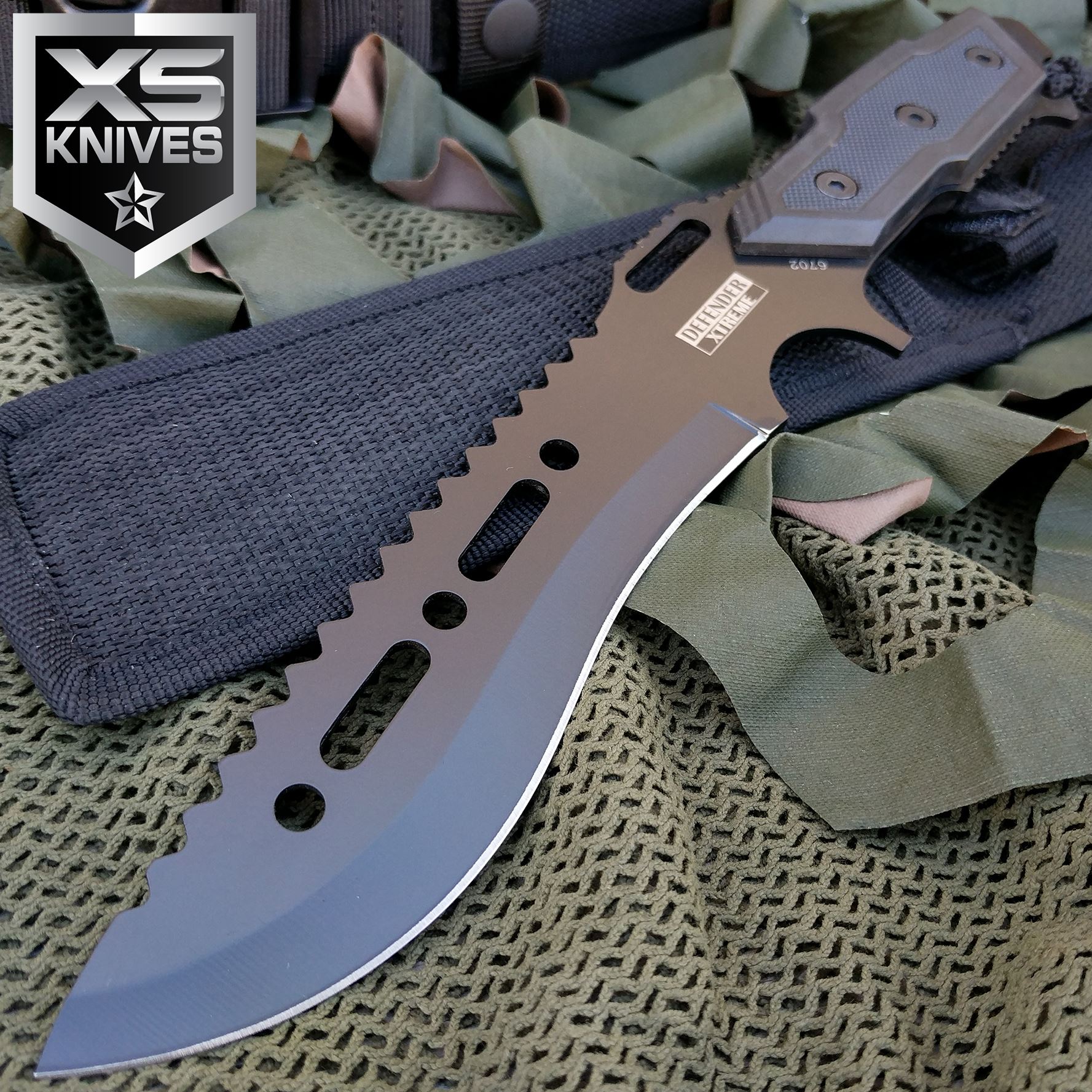 12" TACTICAL COMBAT SURVIVAL Rambo Full Tang FIXED BLADE KNIFE Hunting
