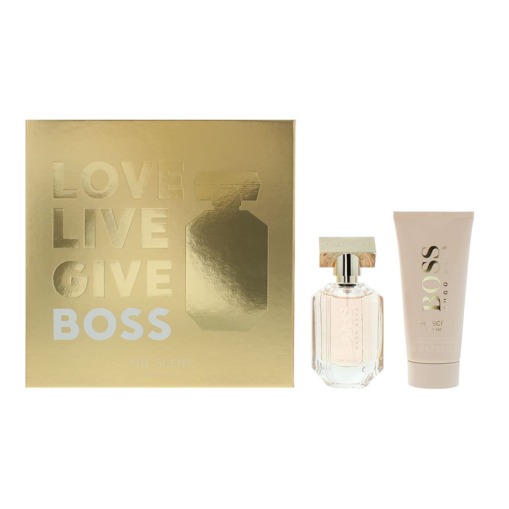Hugo Boss The Scent For Her Piece Gift Set: EDP 50ml Body Lotion For  Women