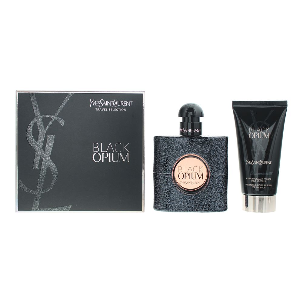 (110)Yves Saint Laurent BLACK OPIUM セット Yves Saint Laurent Black Opium 2 Piece Gift Set: EDP 50ml - Body