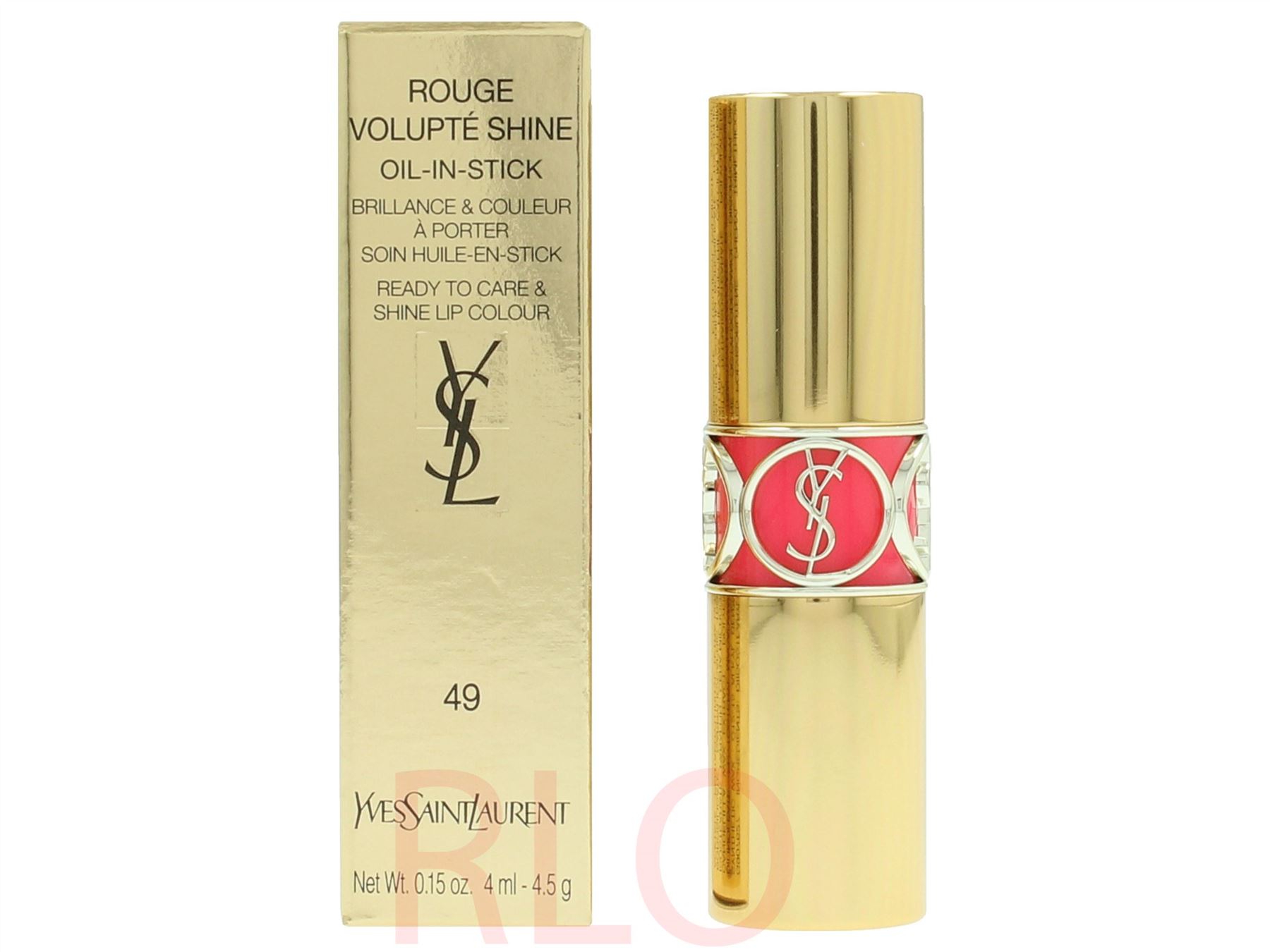 YSL Rose Saint Germain 49 Rouge Volupte Shine Ready To Care 4.5g