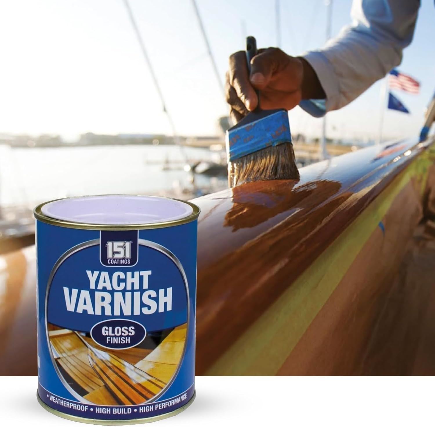 MIXEL Yacht Varnish Gloss Finish Paint, Quick-Drying, Easy To Apply