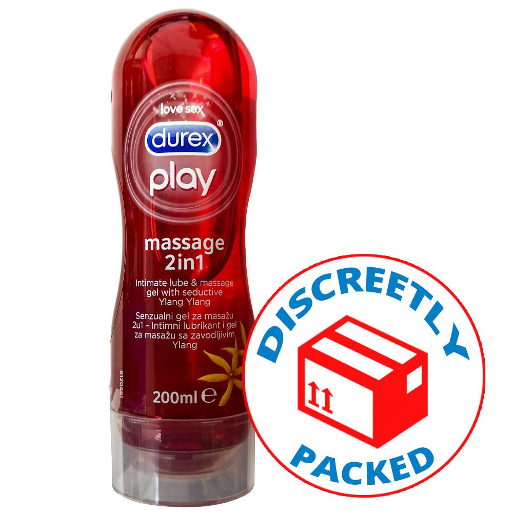 Durex 2in1 Massage Lotion Lubricant Water Gel Lube Sensual Enhance Sex