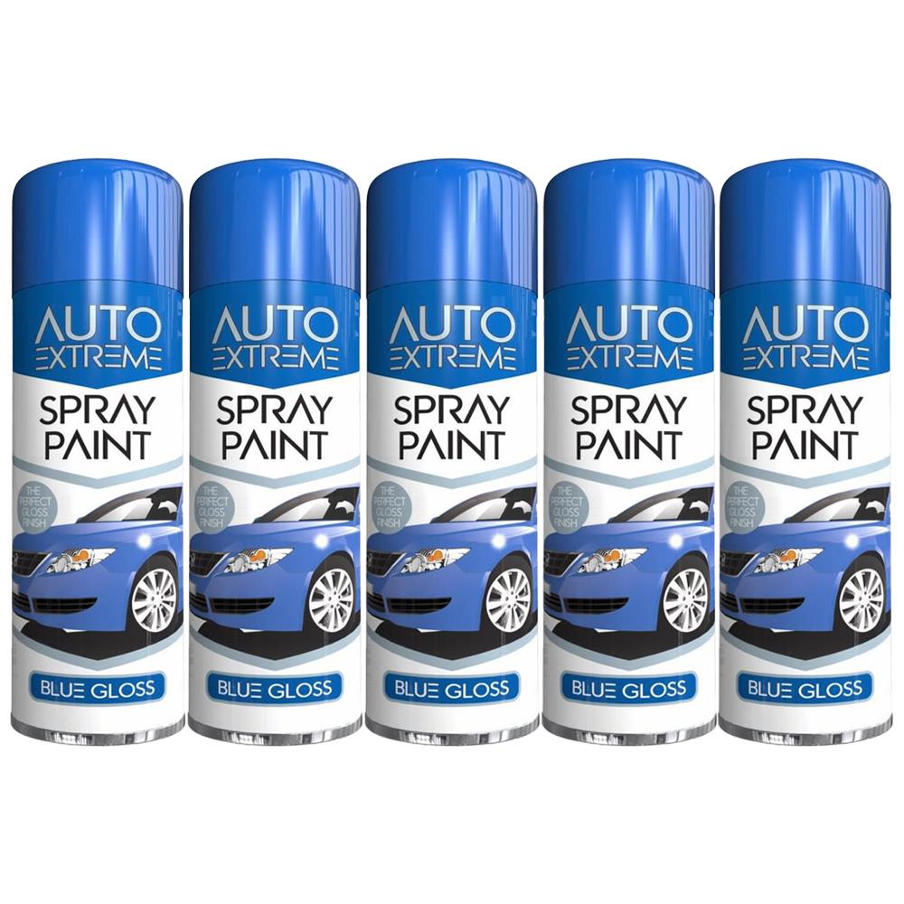 5X Blue Spray Paint Aerosol Auto Car Van Bike Restore Metal 250ml eBay