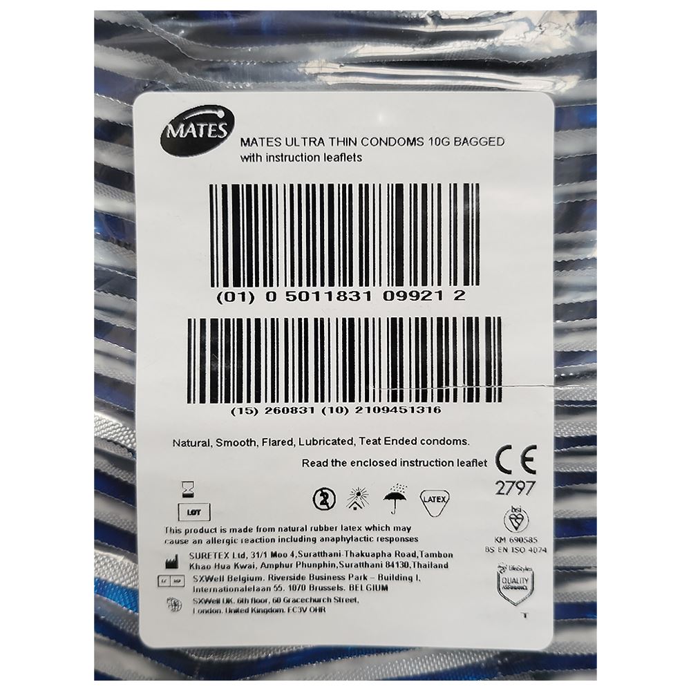 Mates by Manix Ultra Thin Natural Intensity King Size Conform Condoms - Picture 15 of 16
