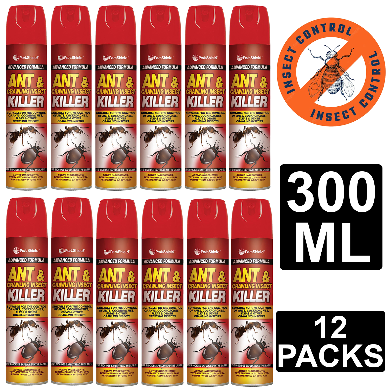 Pestshield Ant & Crawling Insect Killer Spray Can Instant Affect Kill 300ml - Picture 19 of 20