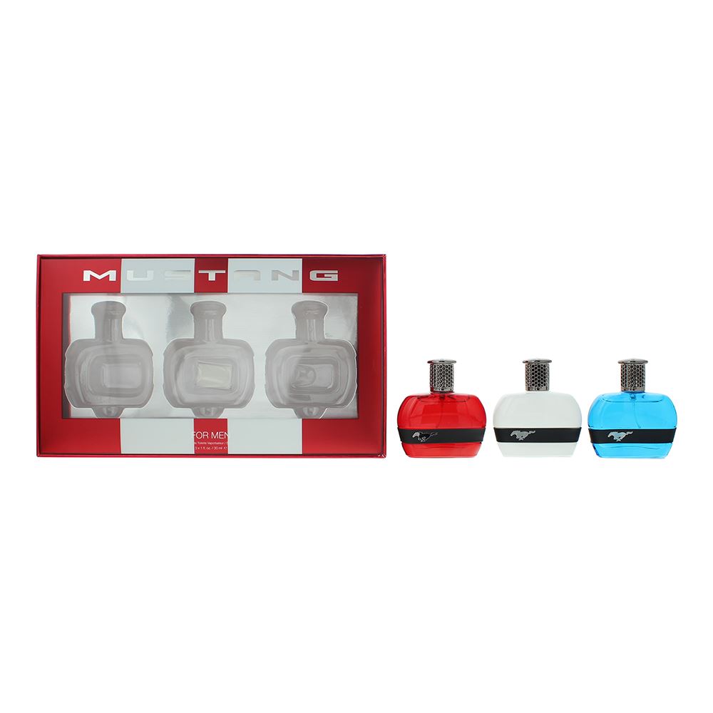 Mustang 3 Piece Gift Set: Eau de Toilette 3 x 30ml For Men | eBay