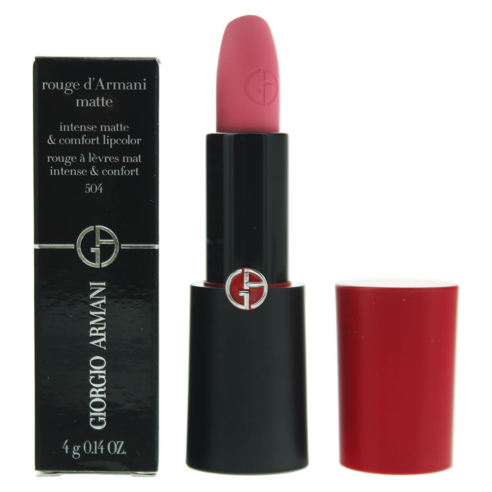 Giorgio Armani Rouge Matte 504 Russian Rose Lipstick 4g For Women