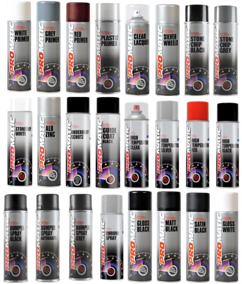 Promatic Professional Spray Paint Aerosol Auto Car Metal FastDrying