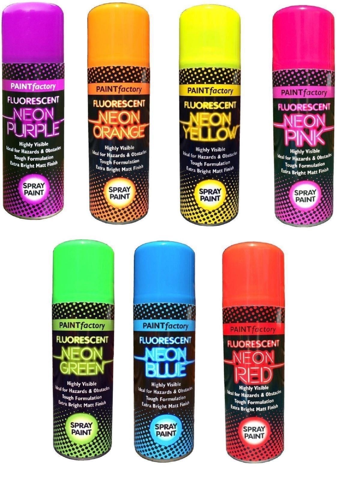Fluorescent Bright Neon Spray Paint Aerosol DIY Matt Hi Vis Safety 200ml eBay Fluorescent Bright Neon Spray Paint Aerosol DIY Matt Hi Vis Safety 200ml eBay
